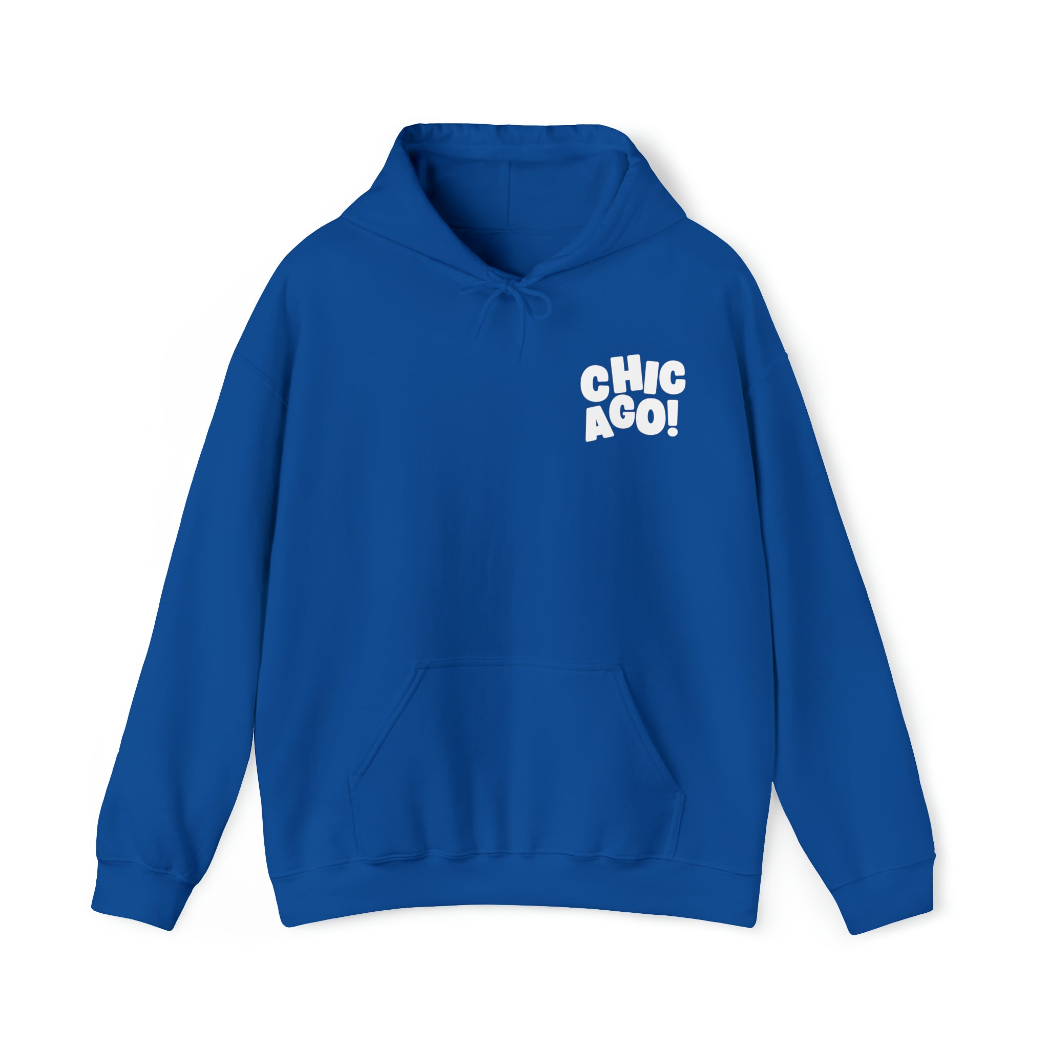 Blue Chicago Hoodie Sweatshirt