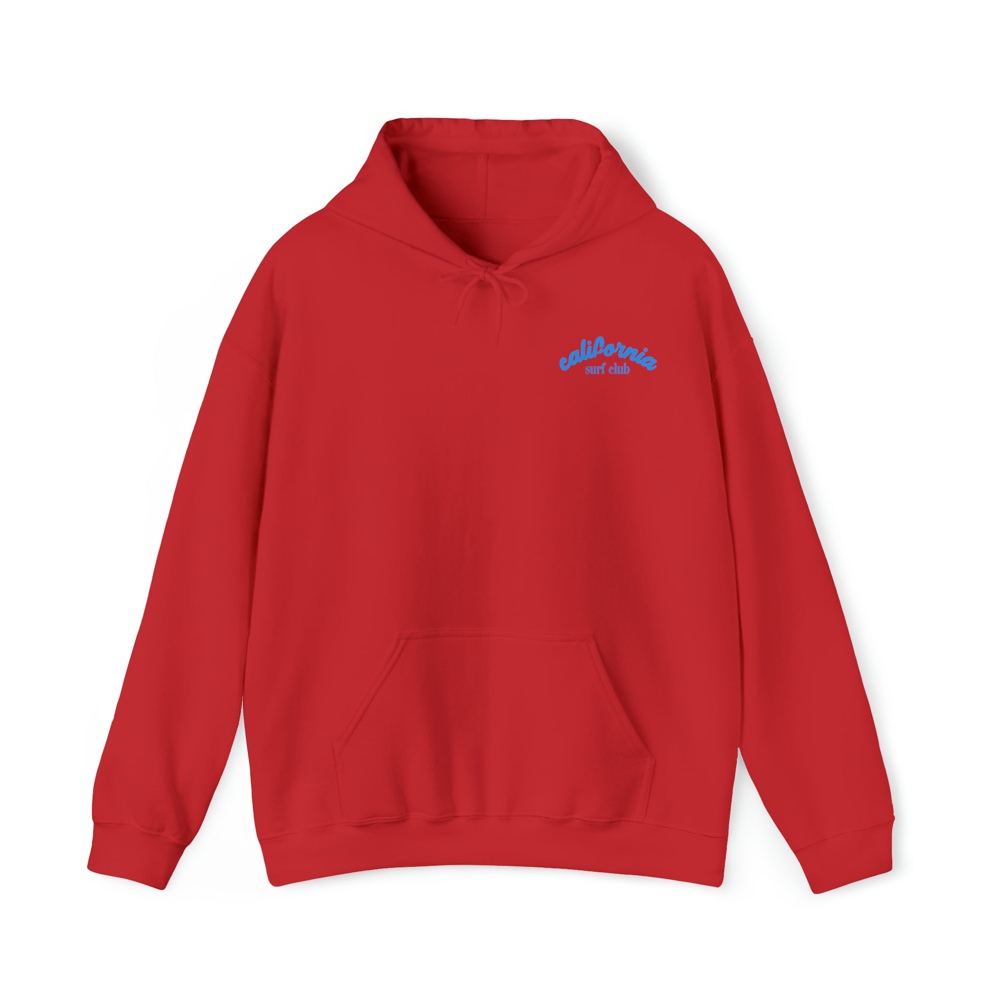 Cali Surf Club Hoodie Sweatshirt In Red