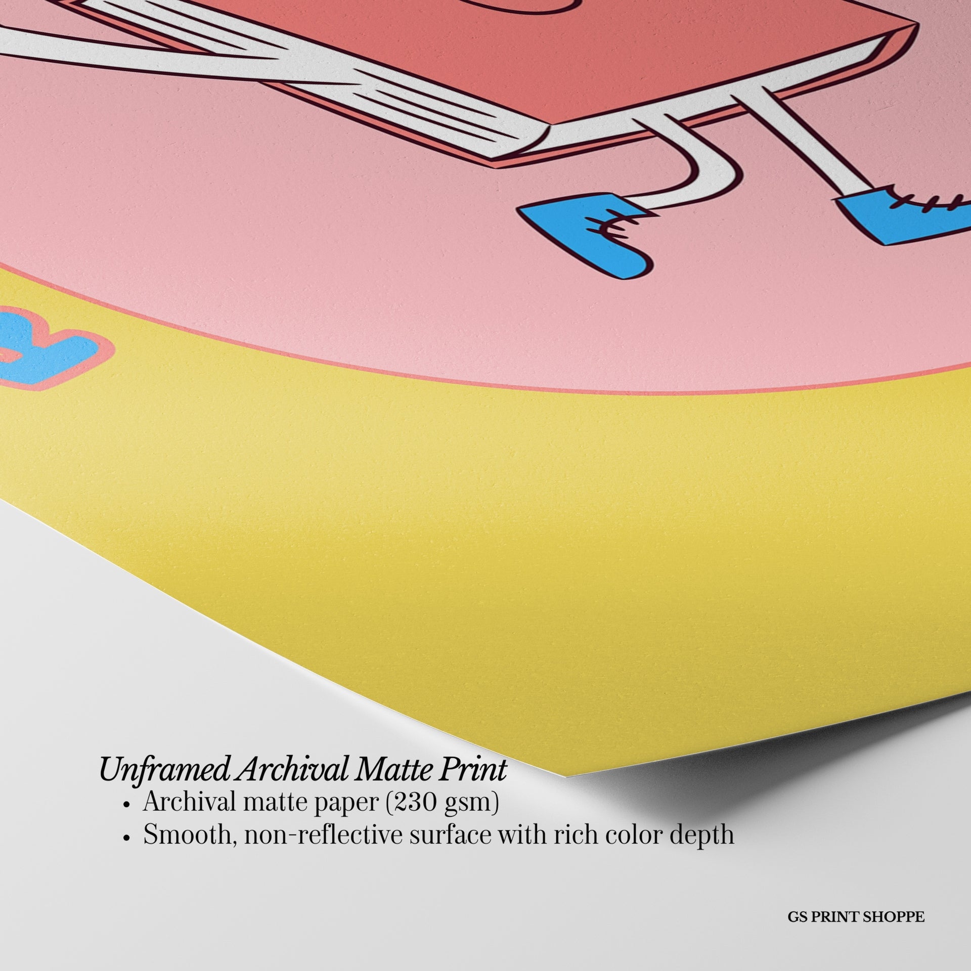 Reading Opens Your Mind Vertical Art Print
