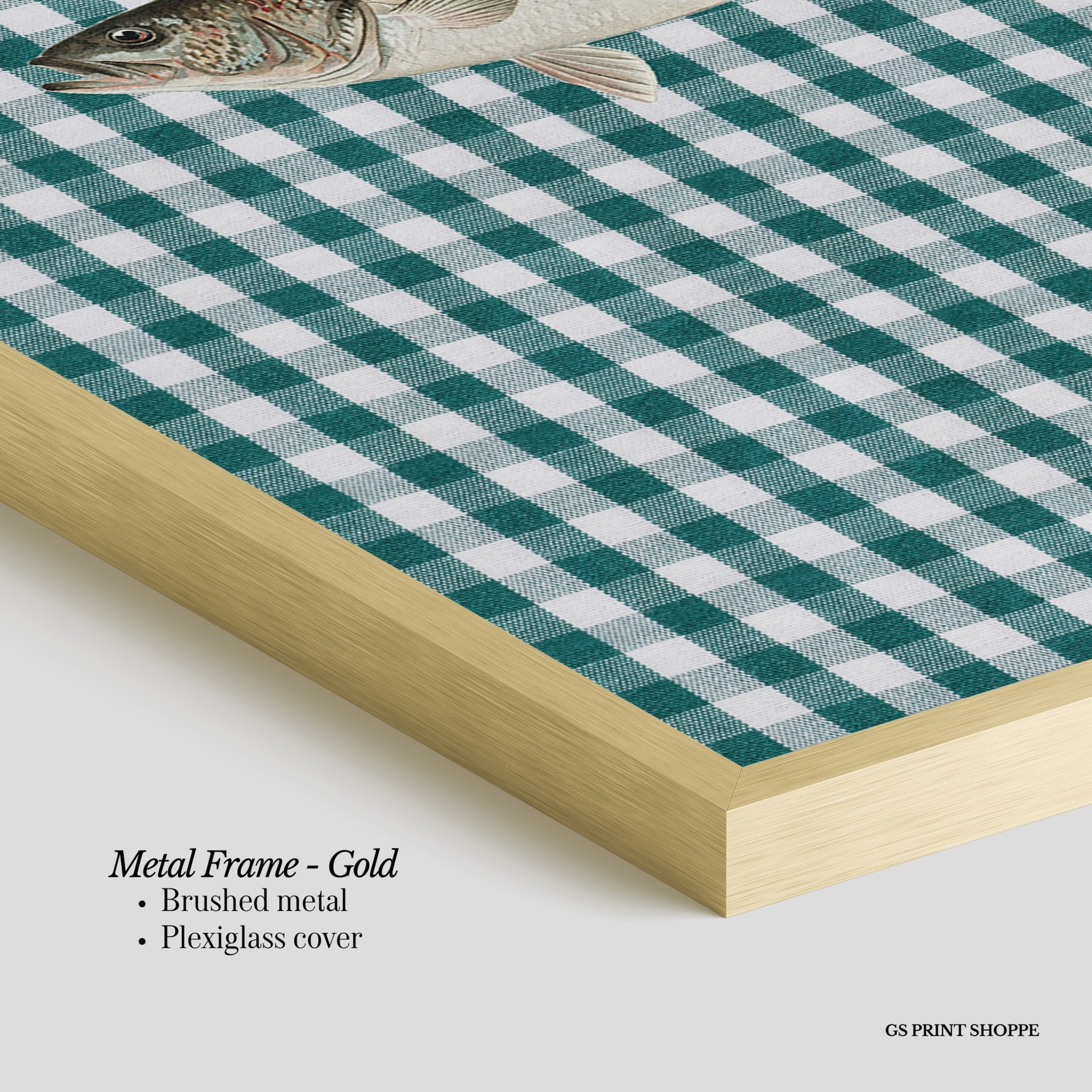 Fish Checker Vertical Art Print
