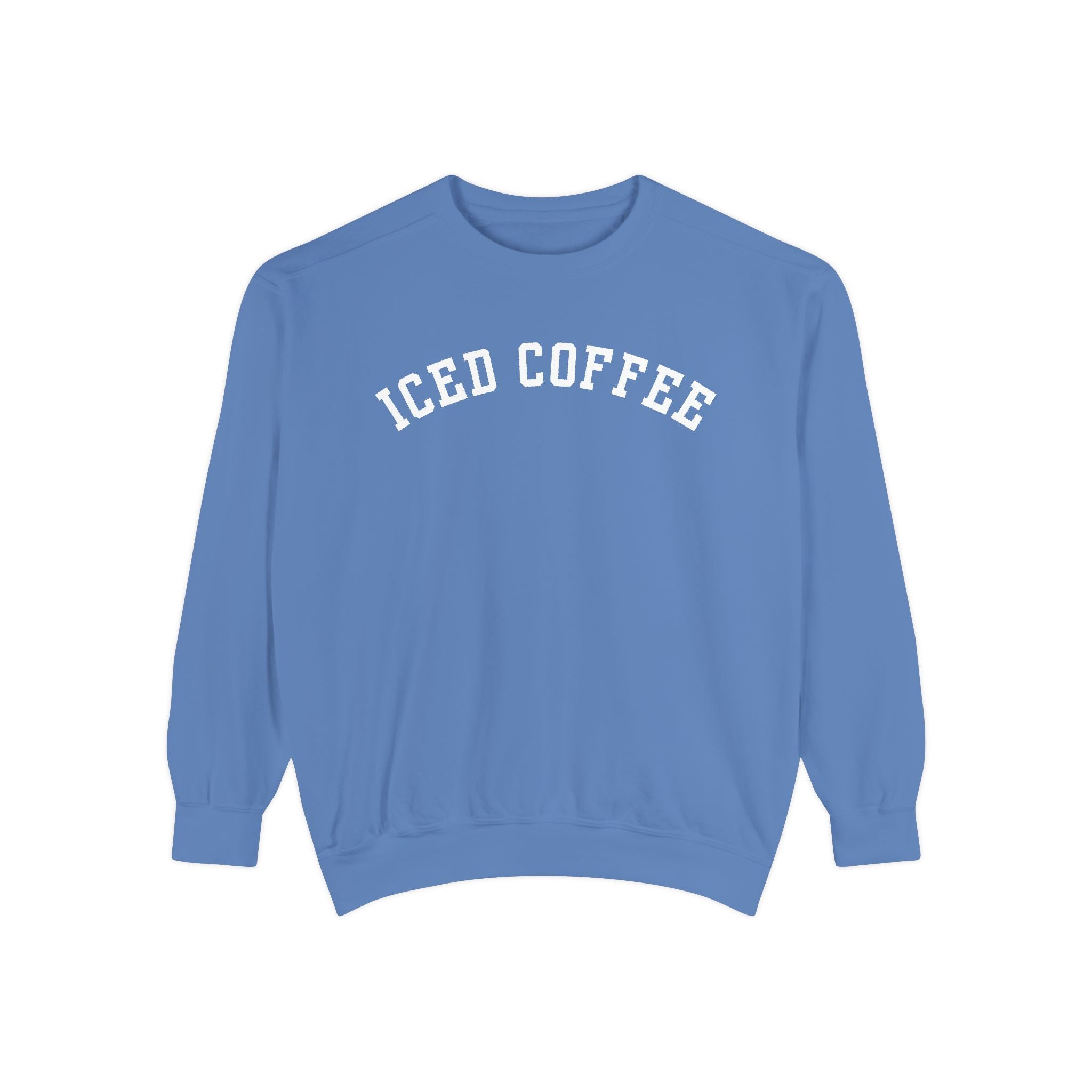 Iced Coffee Comfort Colors Crewneck Sweatshirt