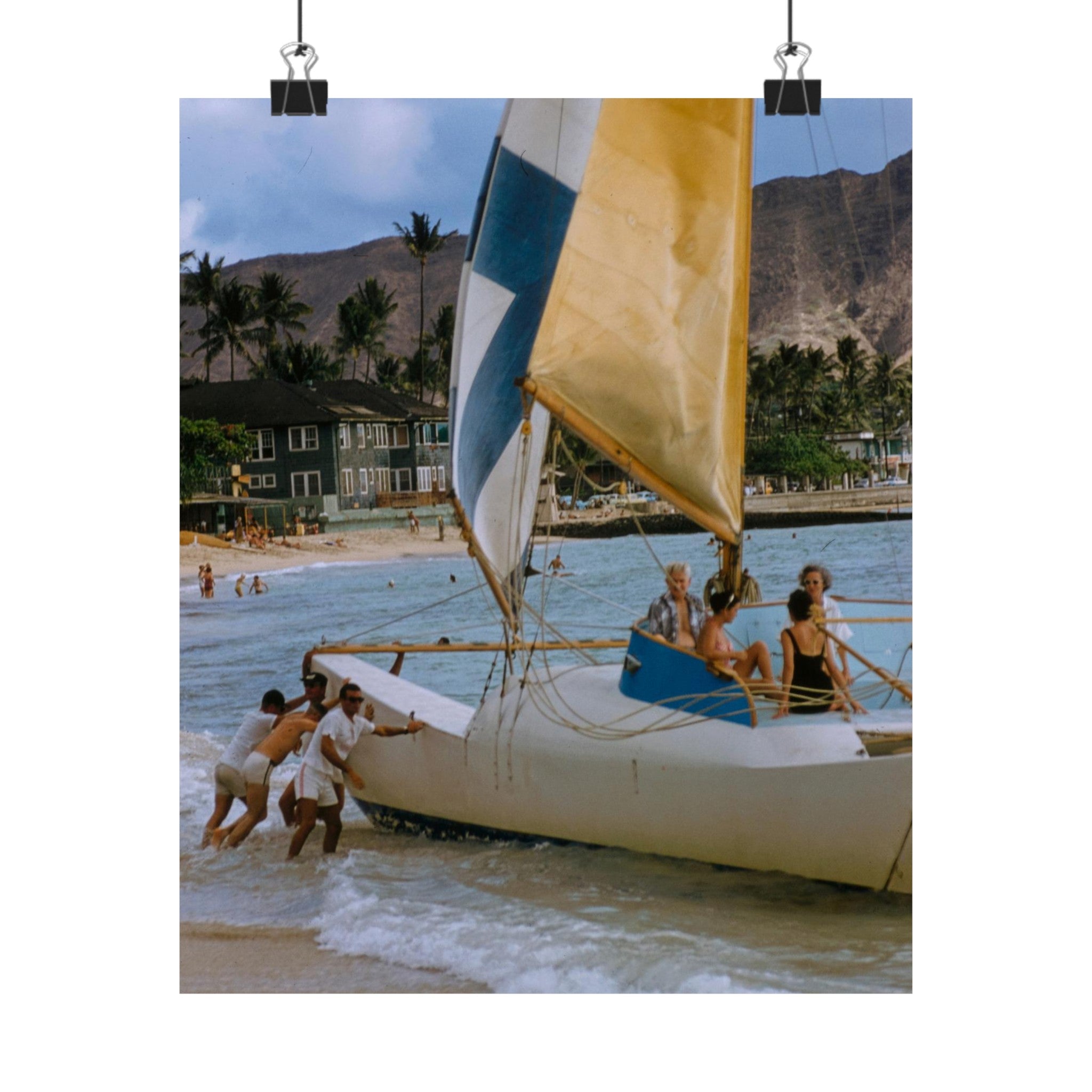 Vintage Hawaii Photograph Physical Poster