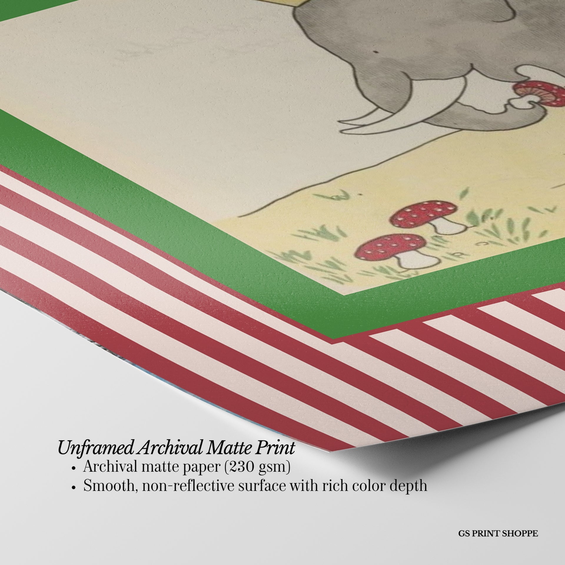 Set of Four Babar Horizontal Art Prints