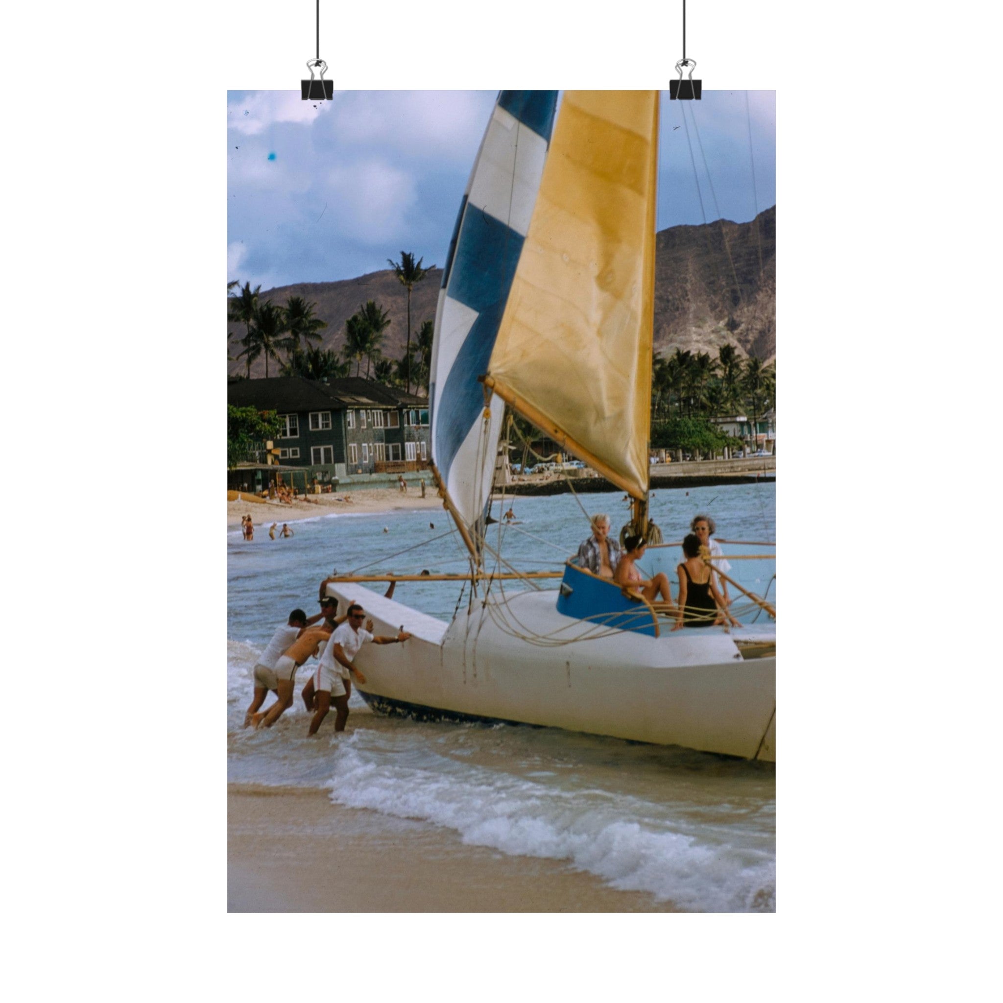 Vintage Hawaii Photograph Physical Poster