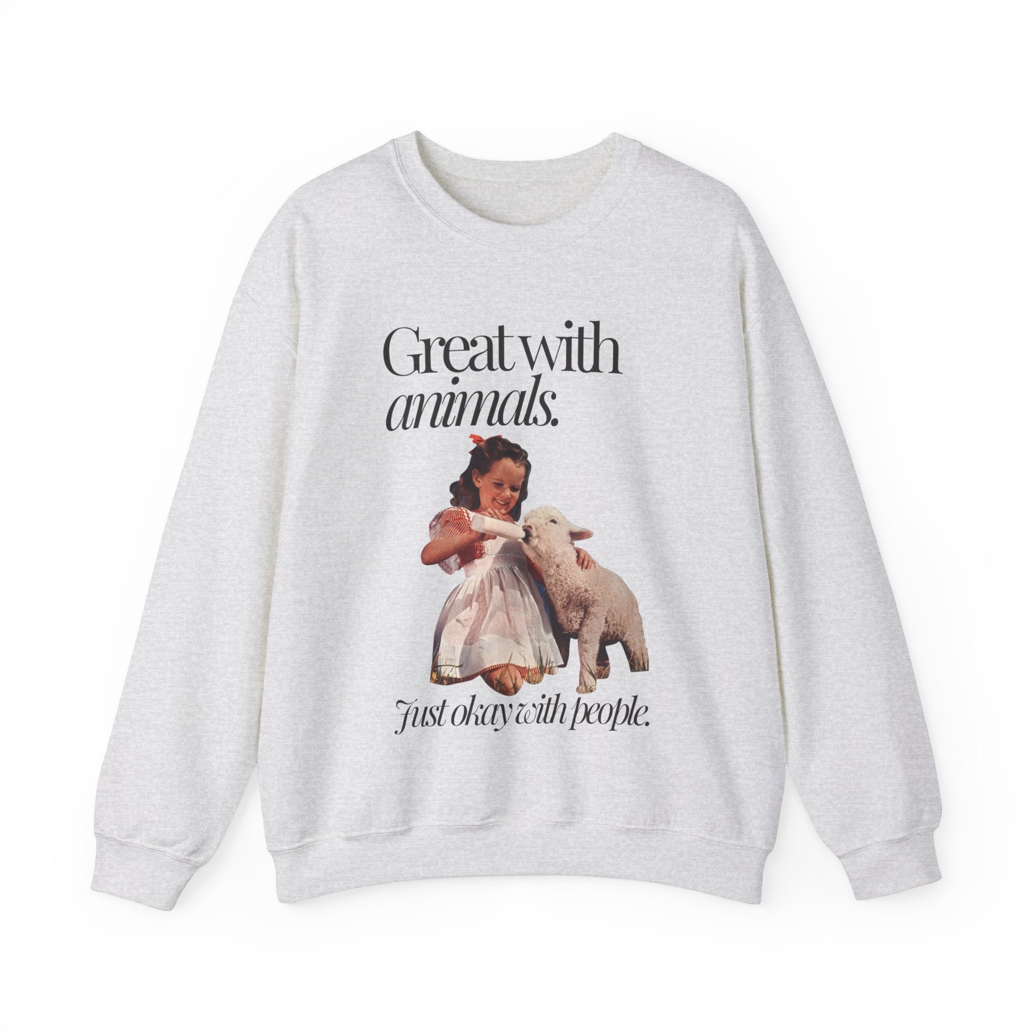 Great With Animals Crewneck Sweatshirt