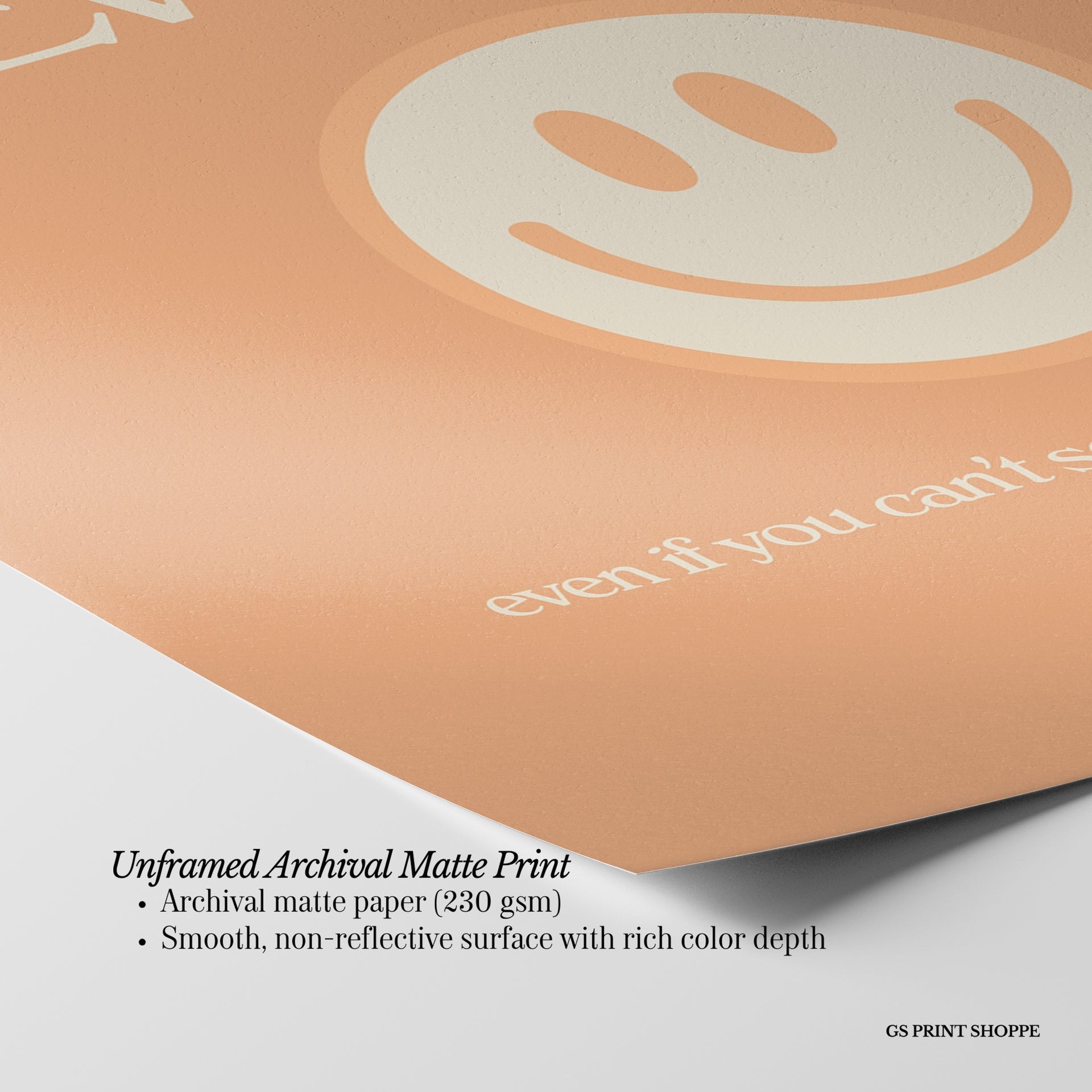 Look For The Good Vertical Art Print - Orange