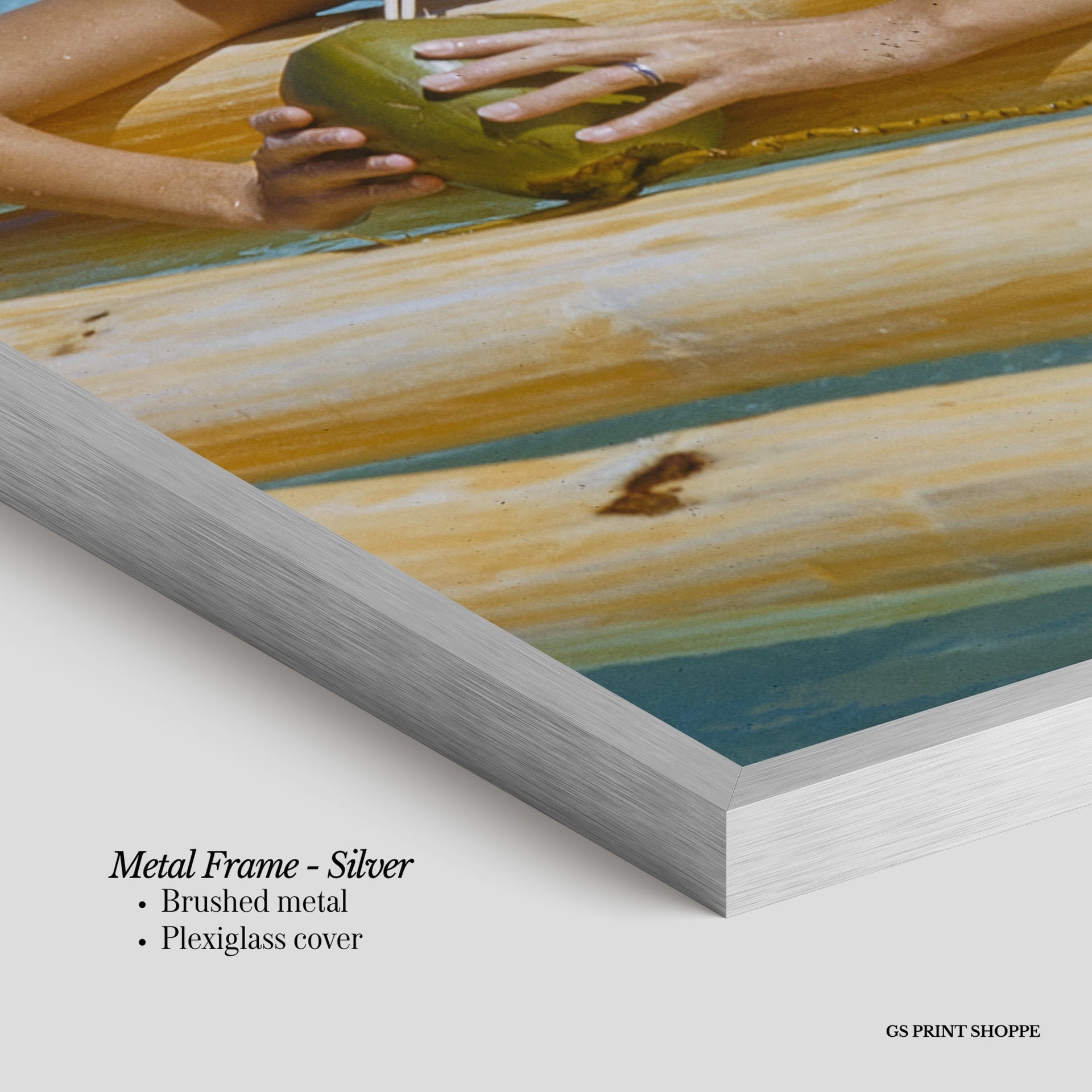 Coconut Raft Vertical Art Print