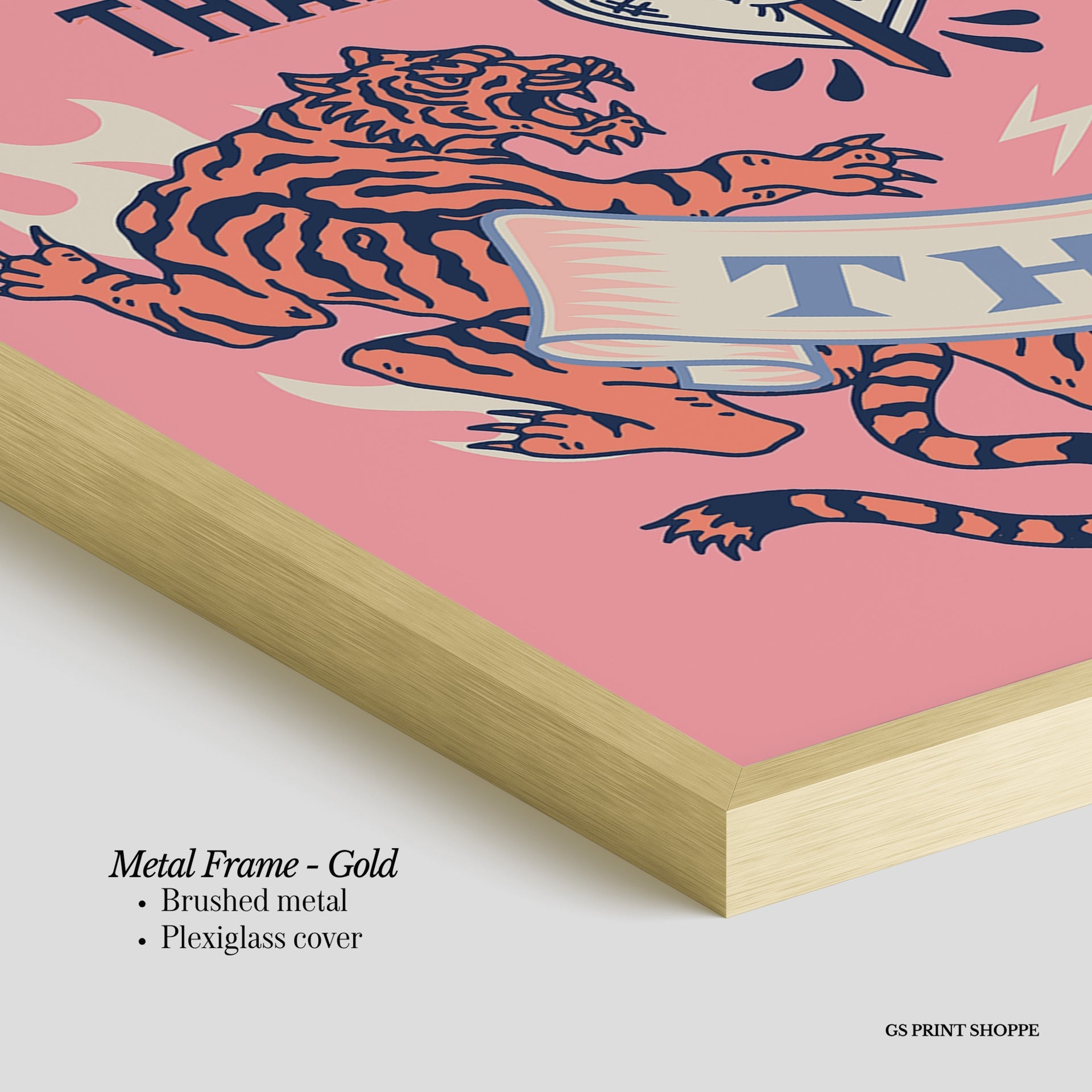 Stronger Than You Think Vertical Art Print - Pink