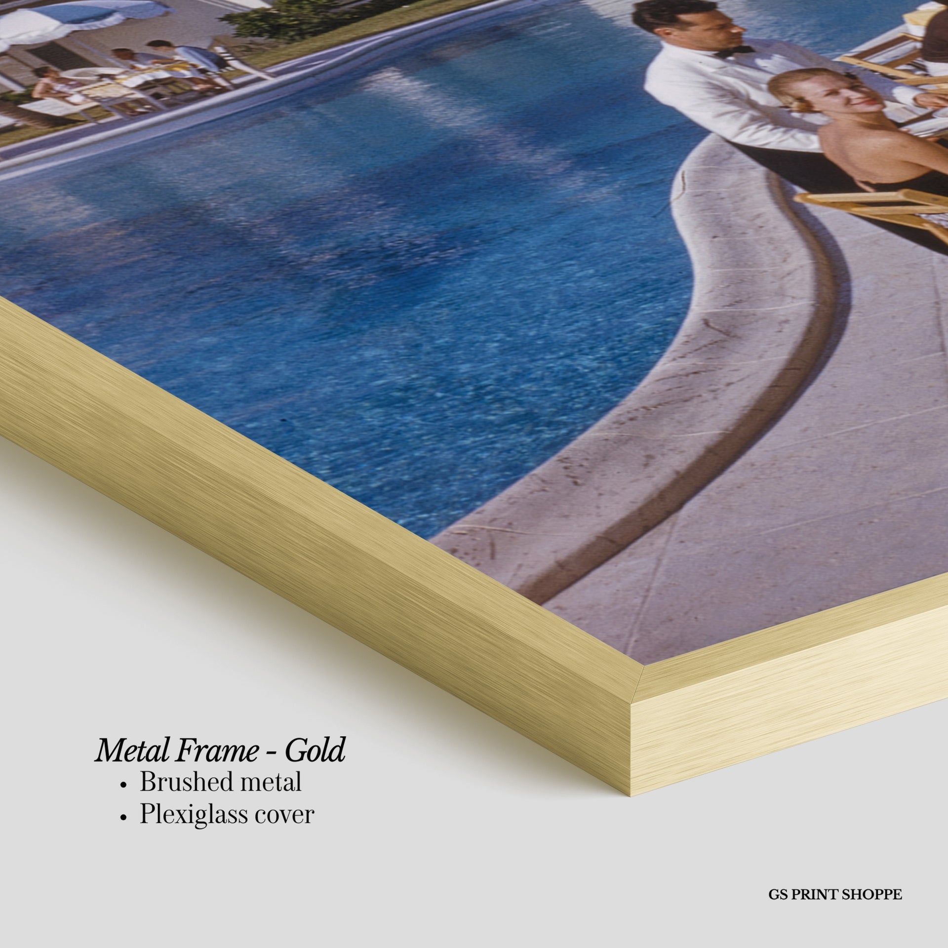 Resort Poolside Vertical Art Print