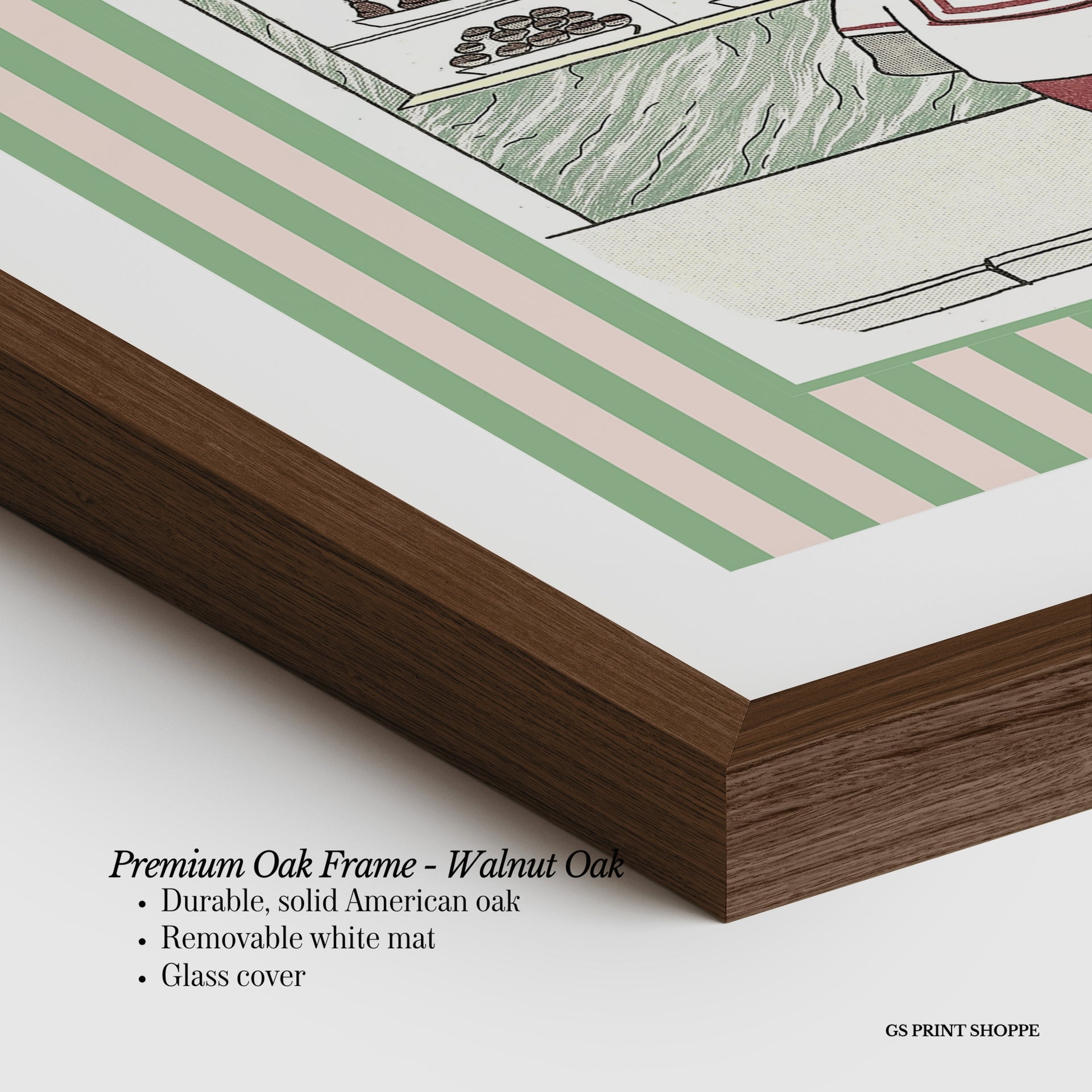 Babar Patisserie Horizontal Art Print