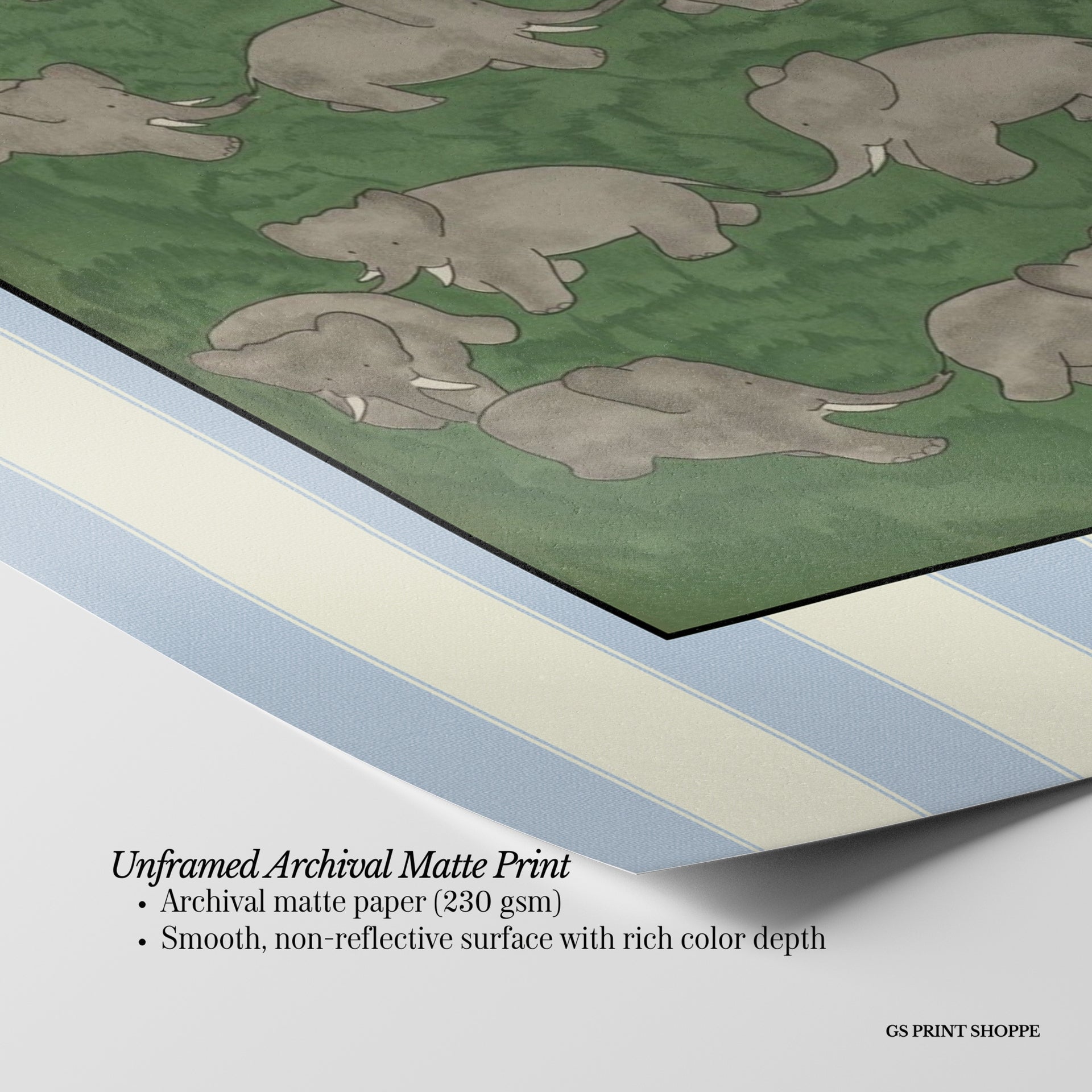 Babar Stomping Vertical Art Print