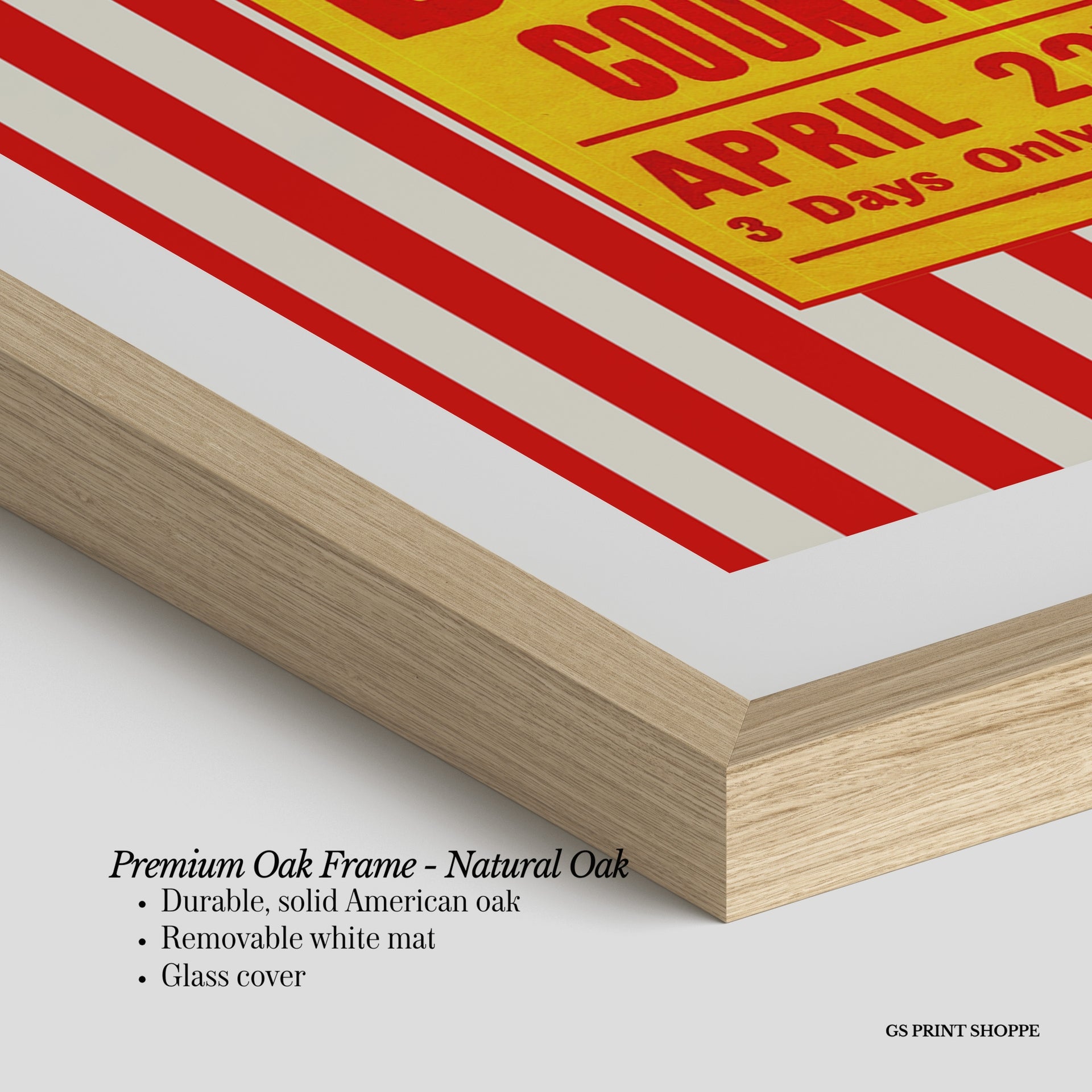 Circus Pinder Stripe Vertical Art Print