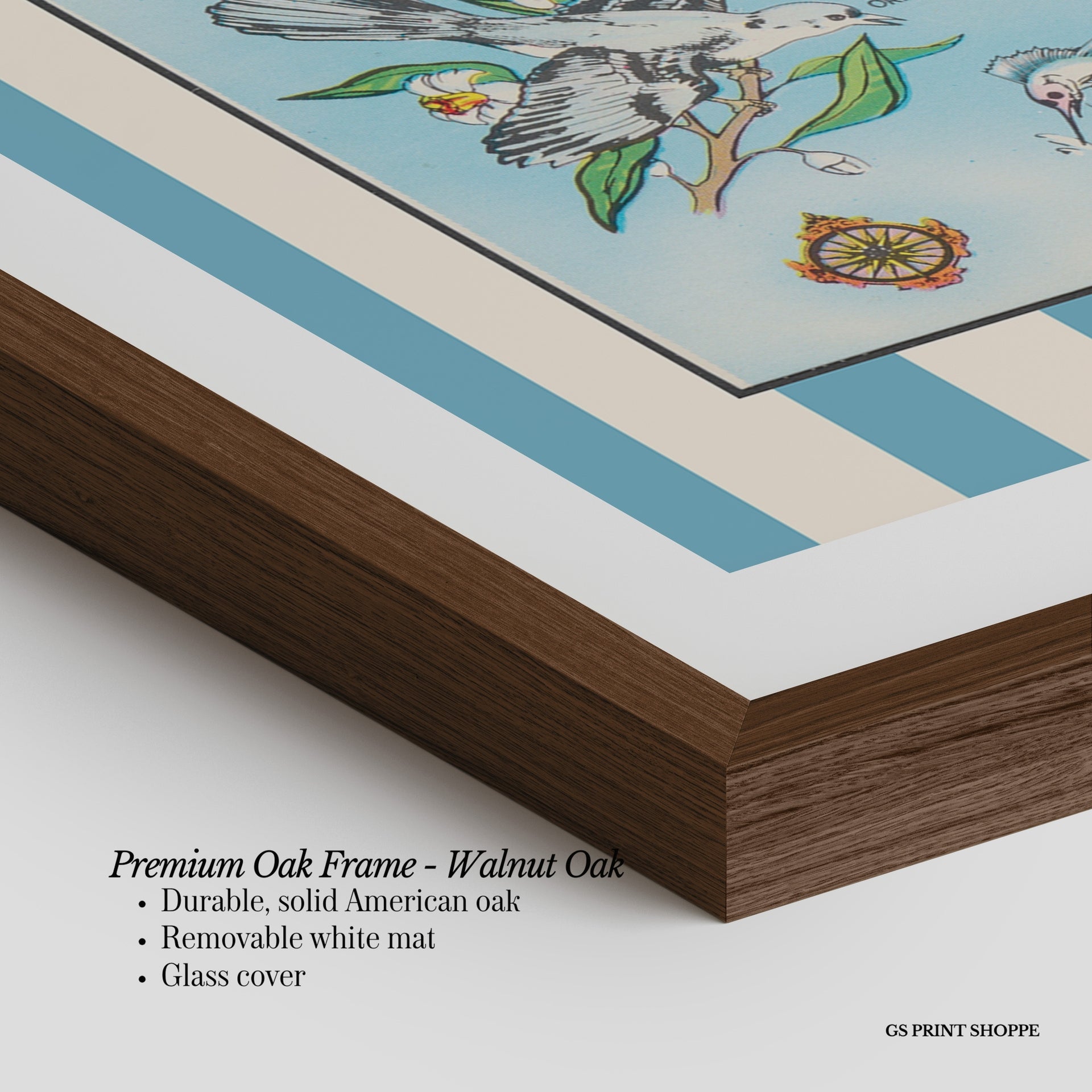 Florida Map Vertical Art Print