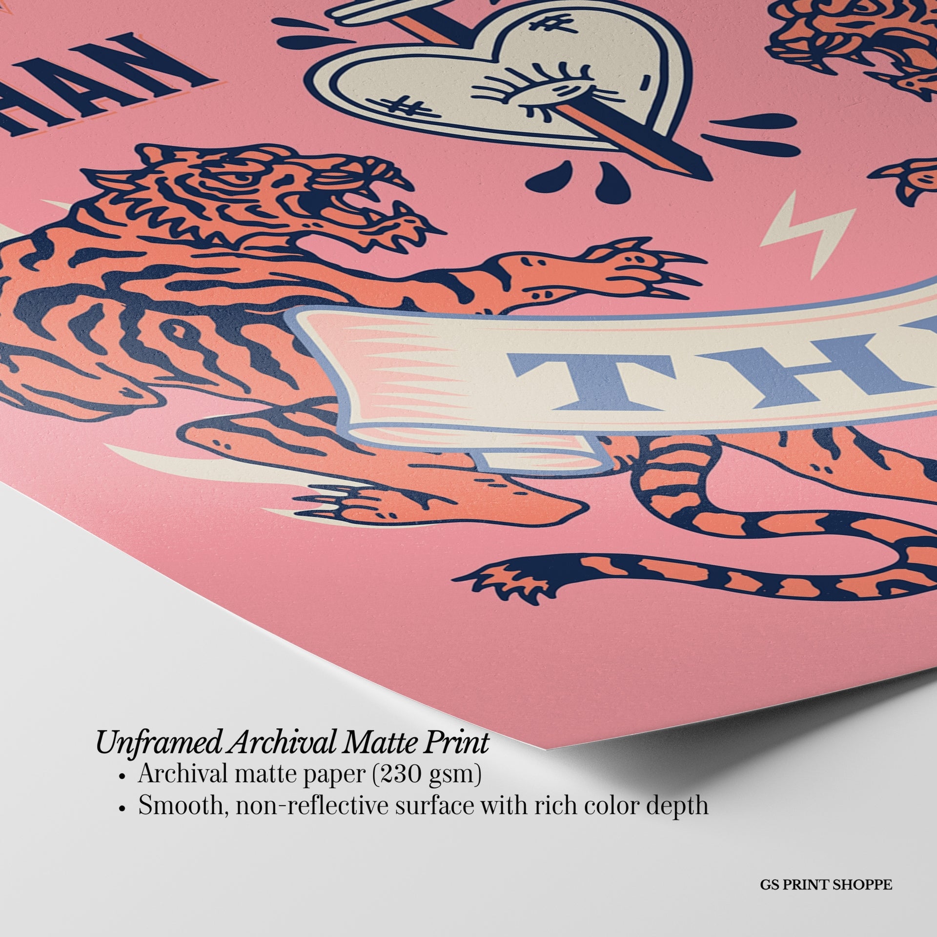 Stronger Than You Think Vertical Art Print - Pink