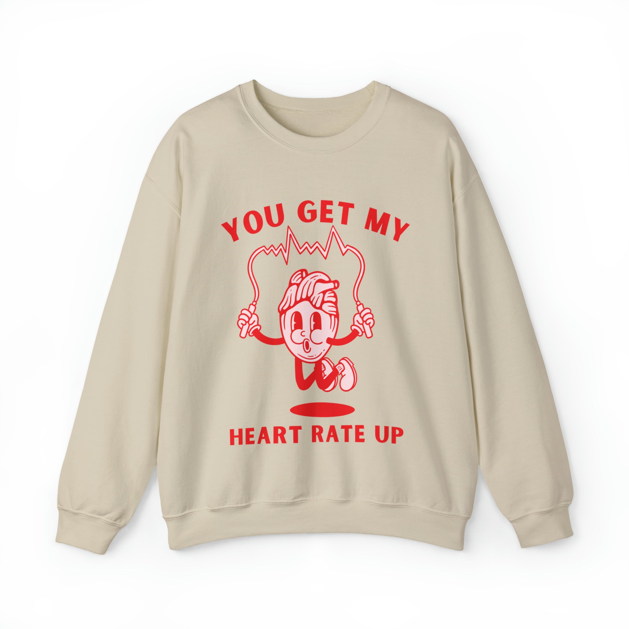 Heart rate Up Valentines Sweatshirt Crewneck