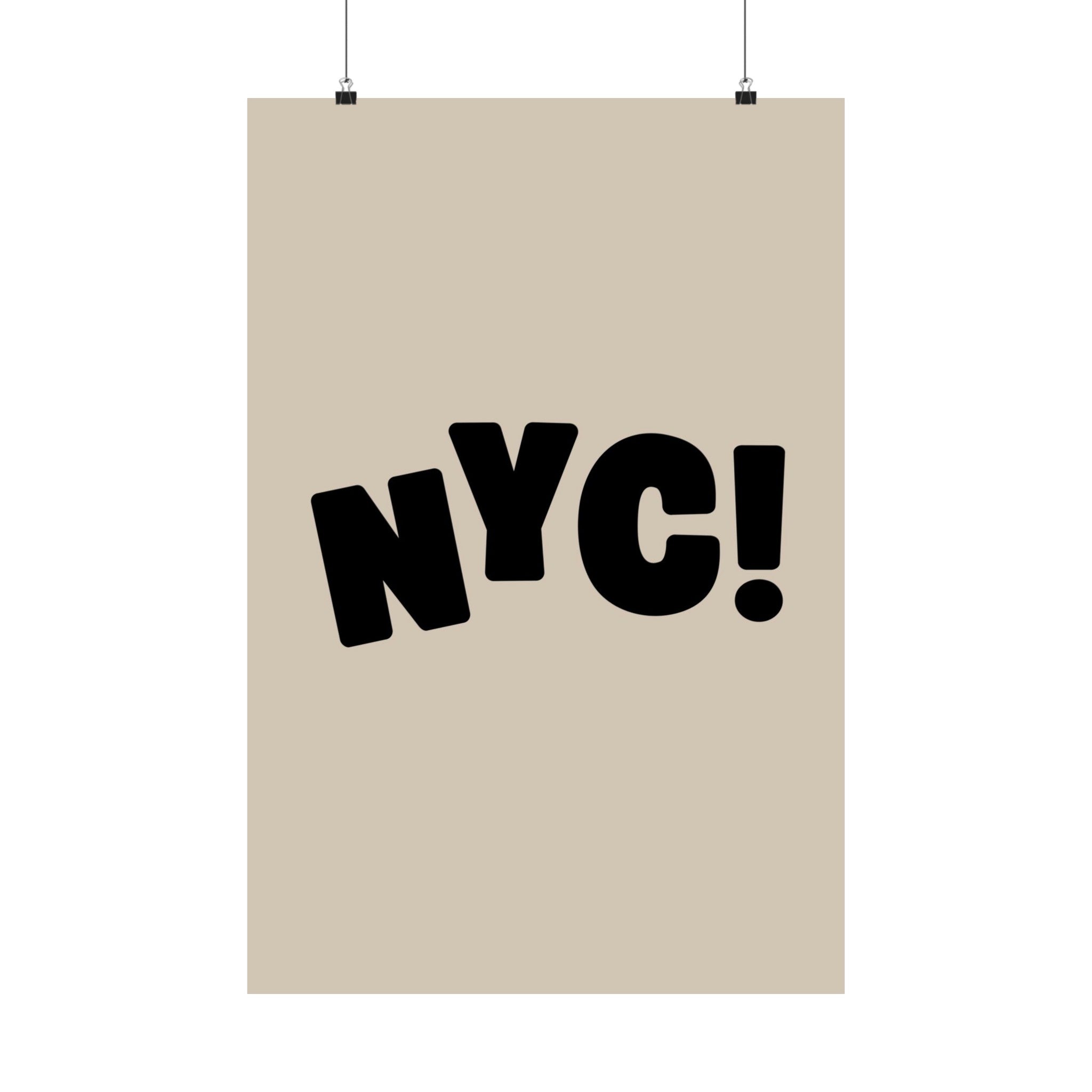 New York City Physical Poster