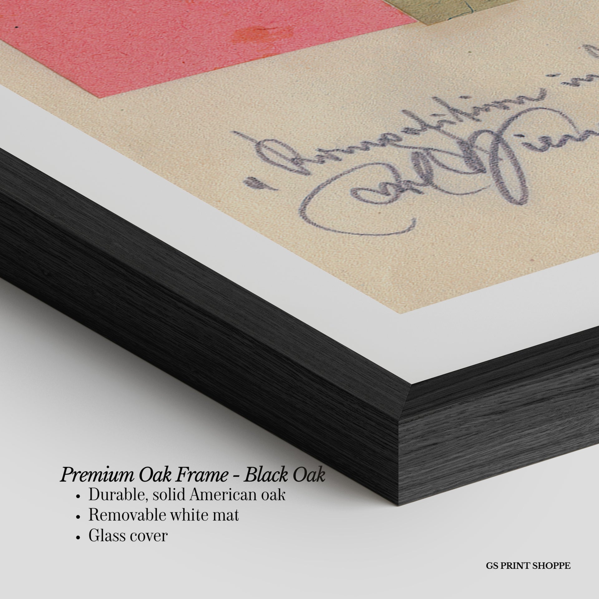 Komposition in Papier Vertical Art Print