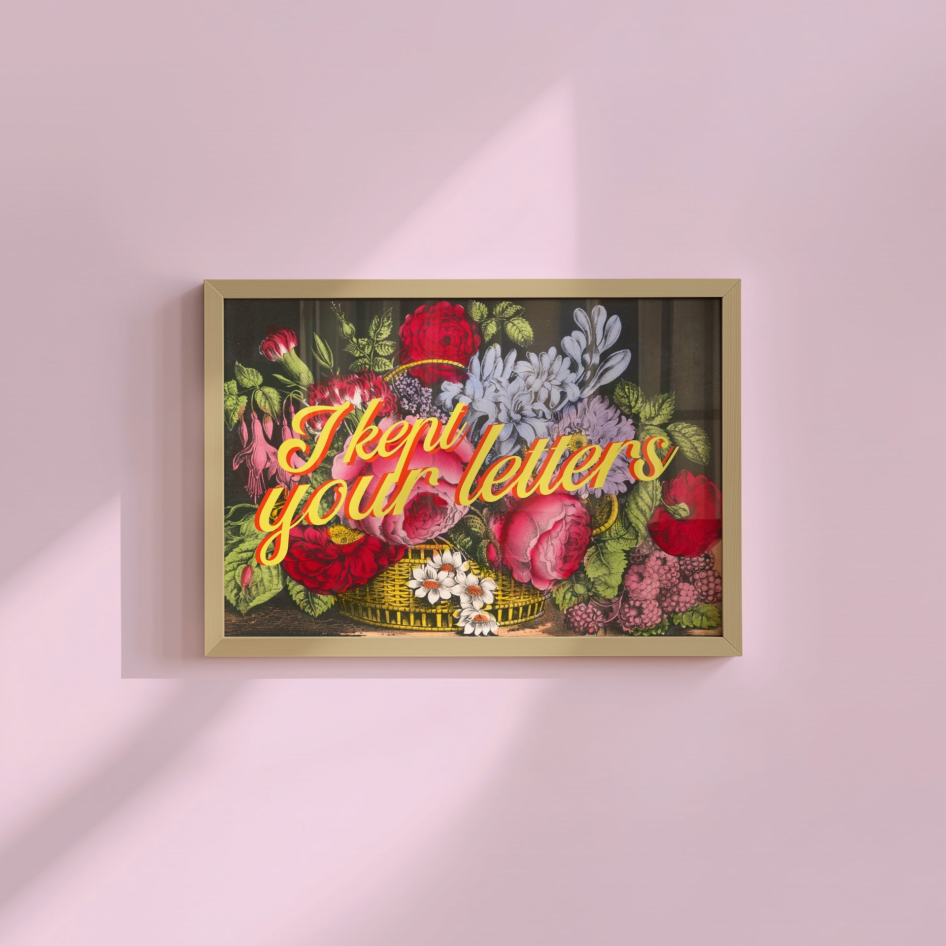 I Kept Your Letters Horizontal Art Print