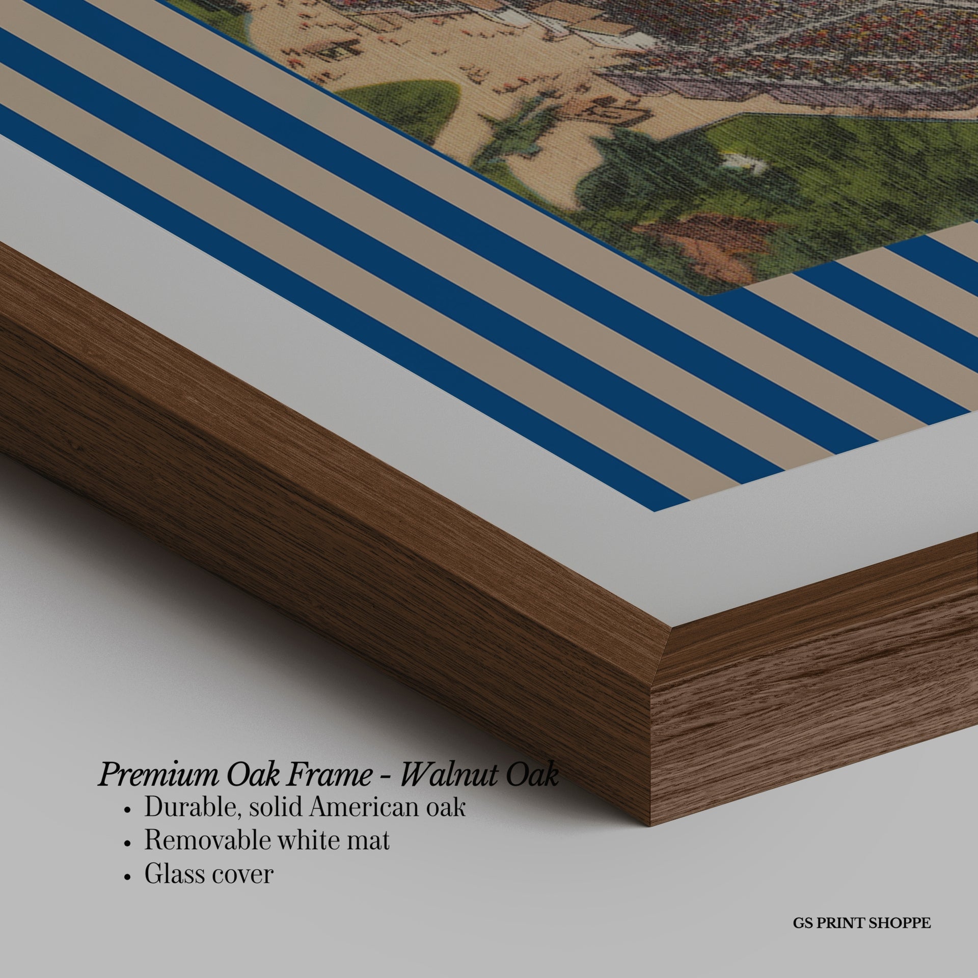 Duke Stadium Horizontal Art Print