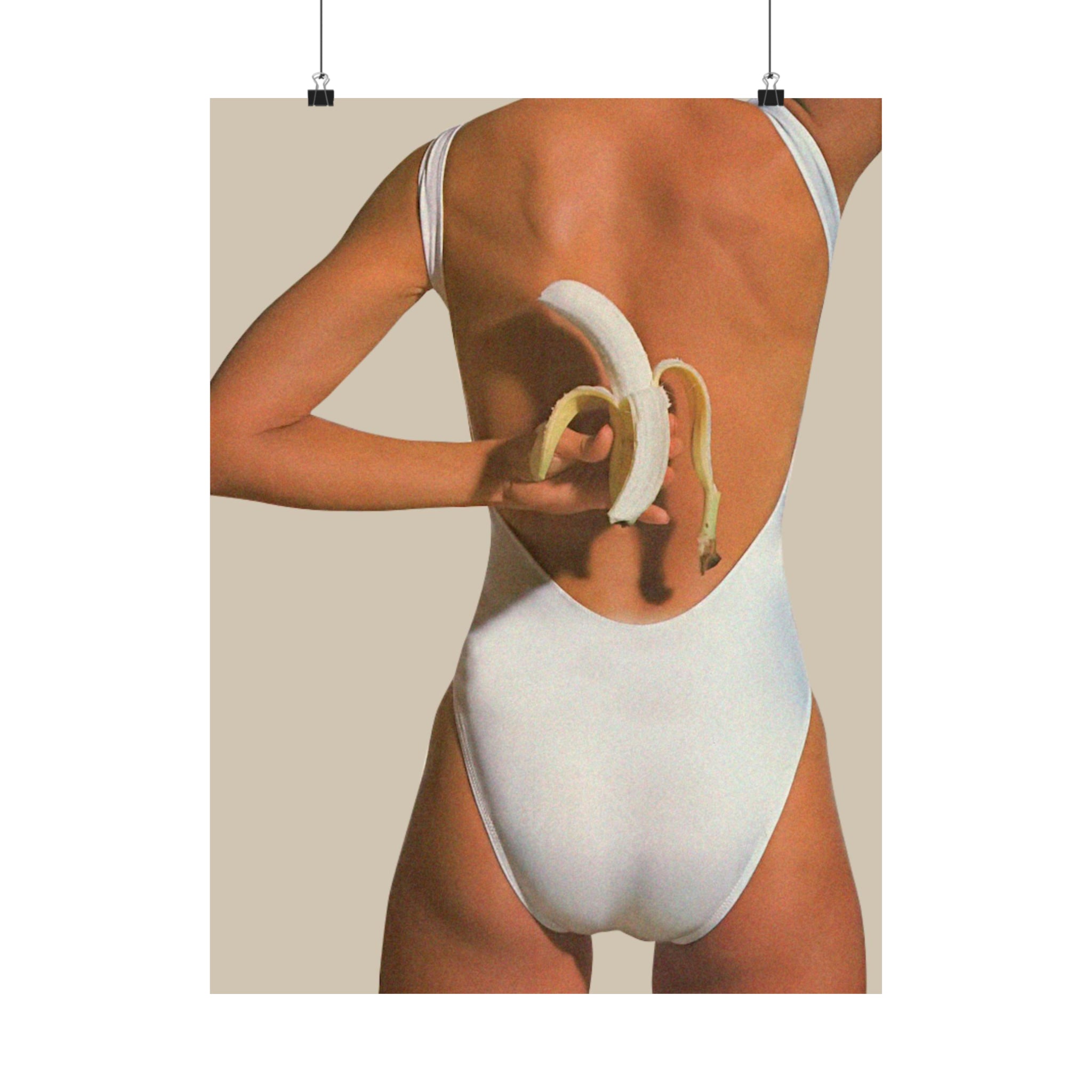 Banana Swimsuit Vintage Physical Poster