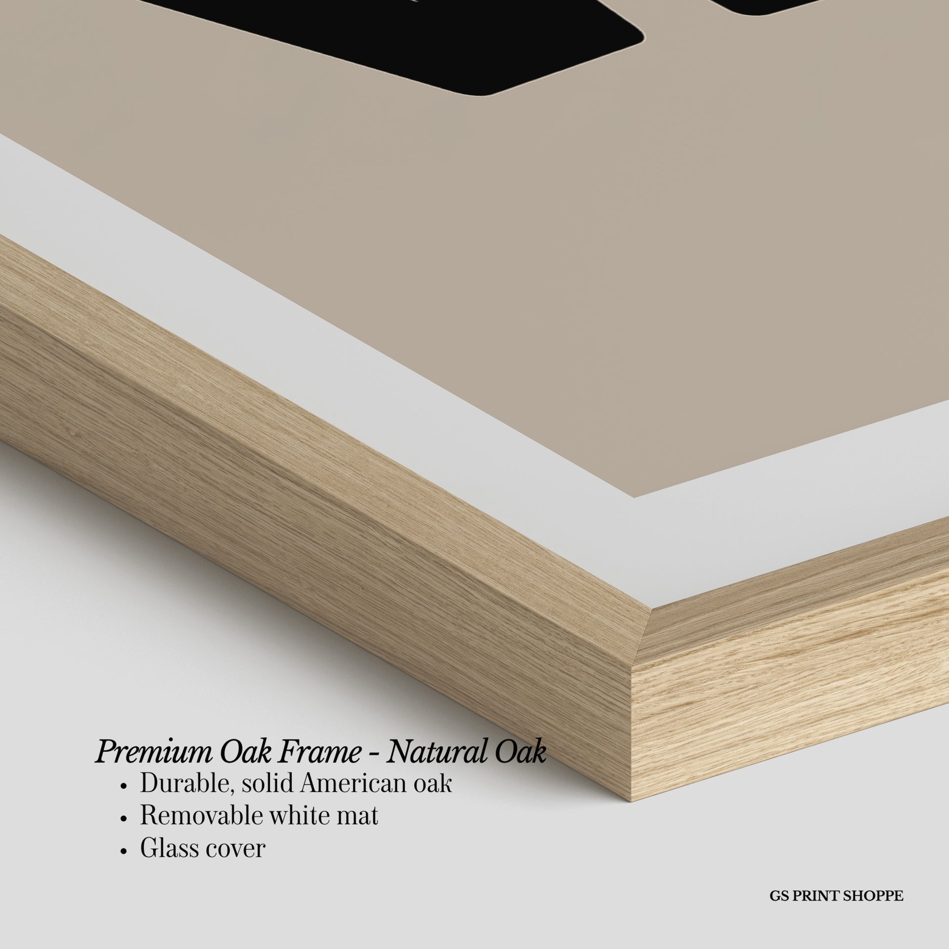 Denver Beige Vertical Art Print