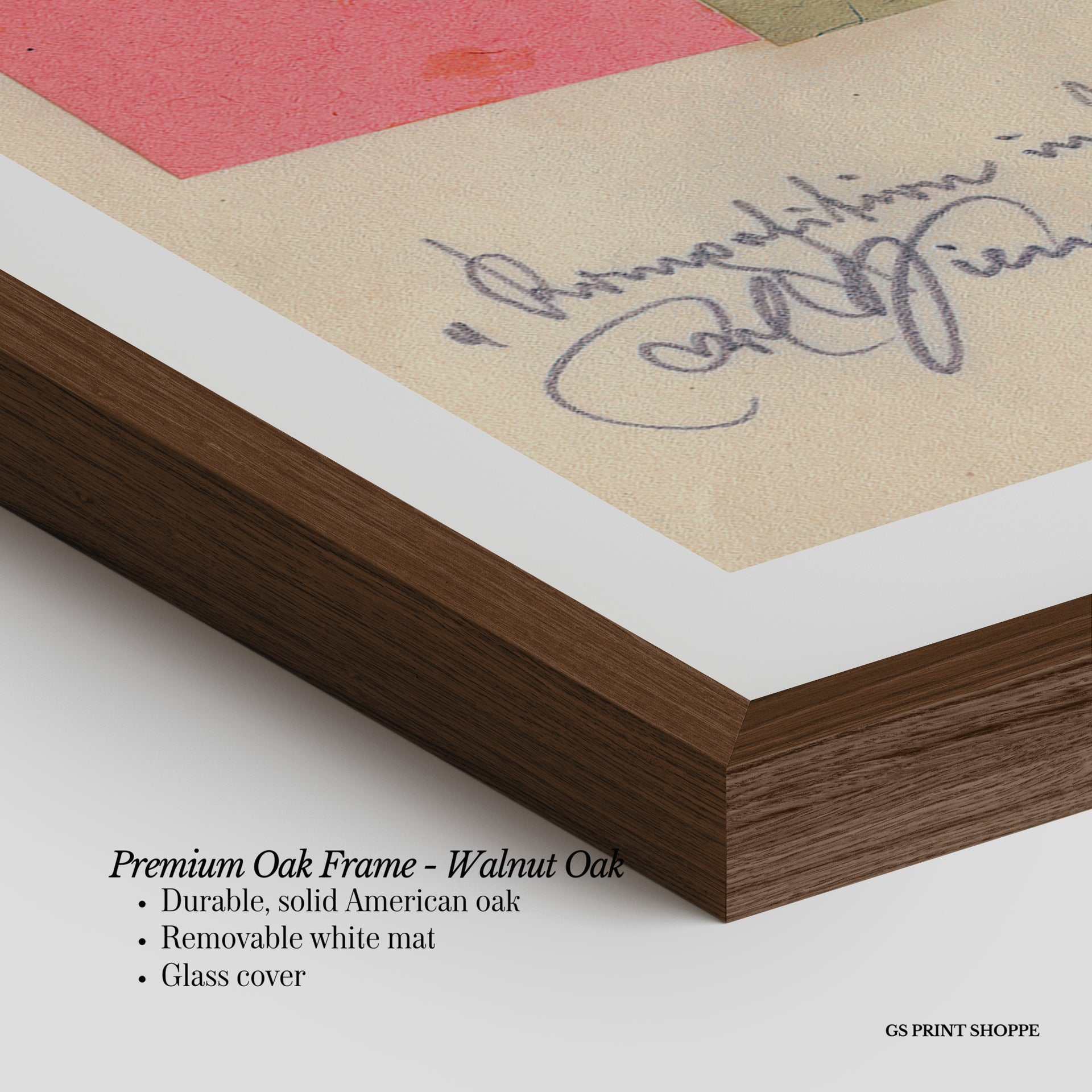 Komposition in Papier Vertical Art Print