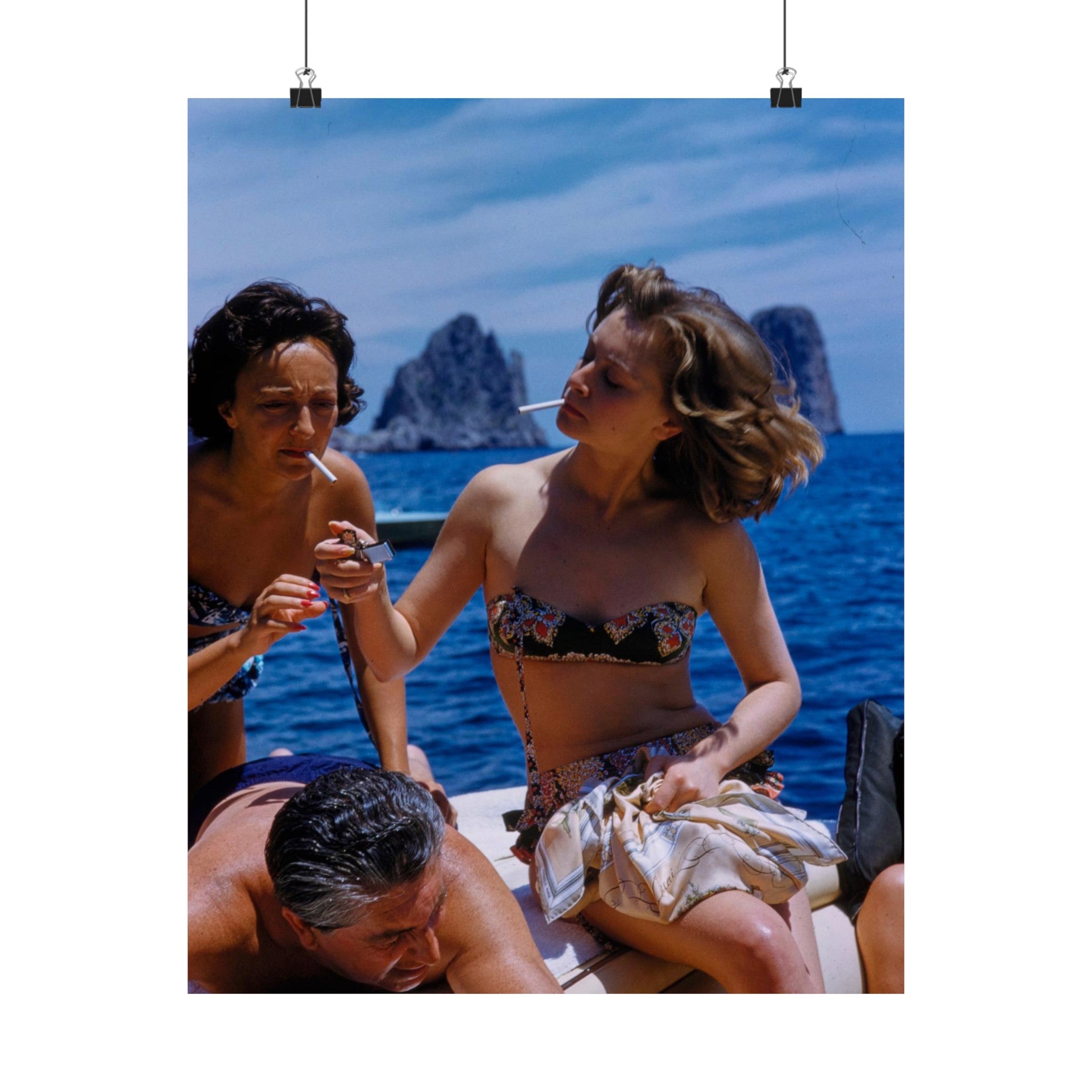 Capri Girls Smoking Physical Poster