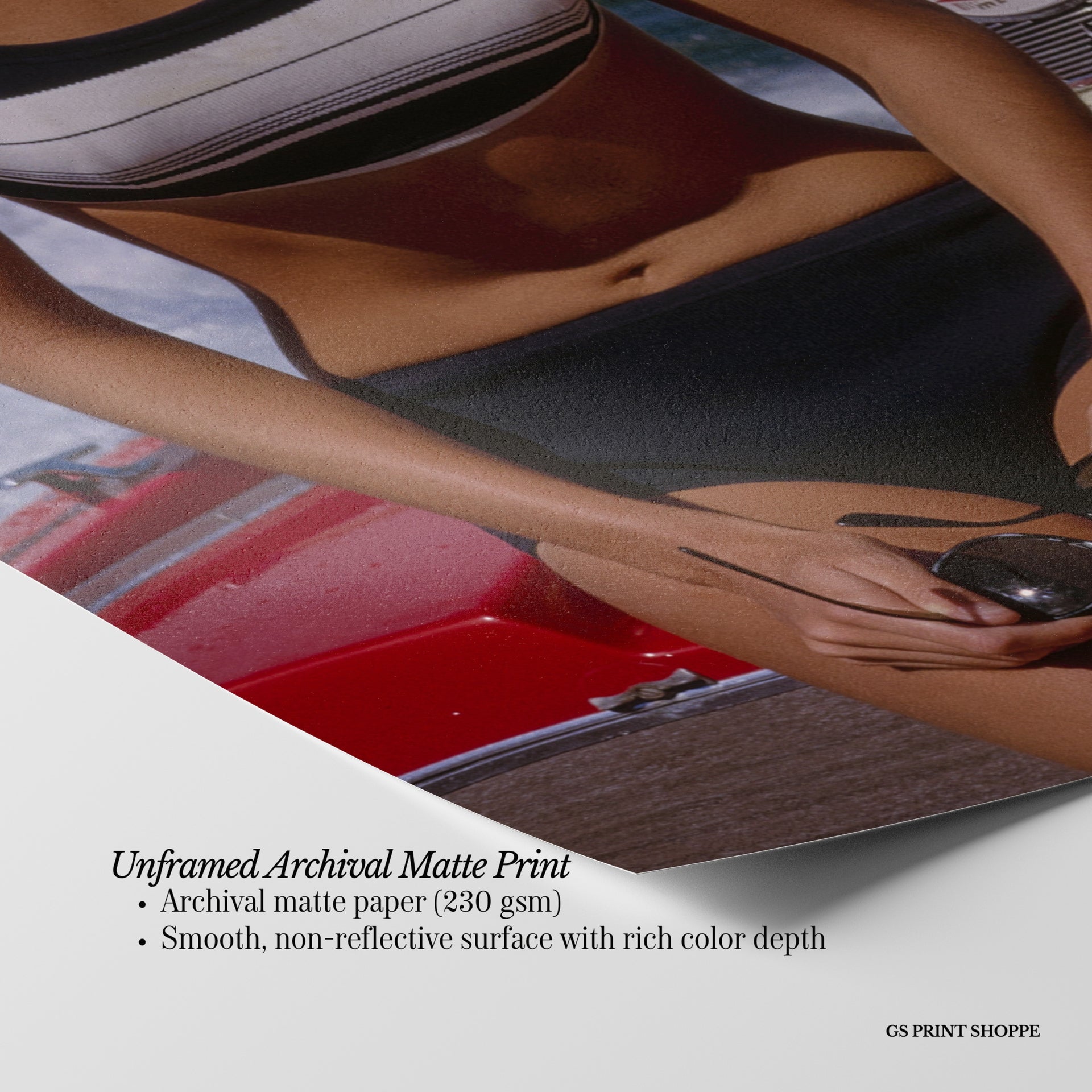 Speedboat Bikinis Horizontal Art Print