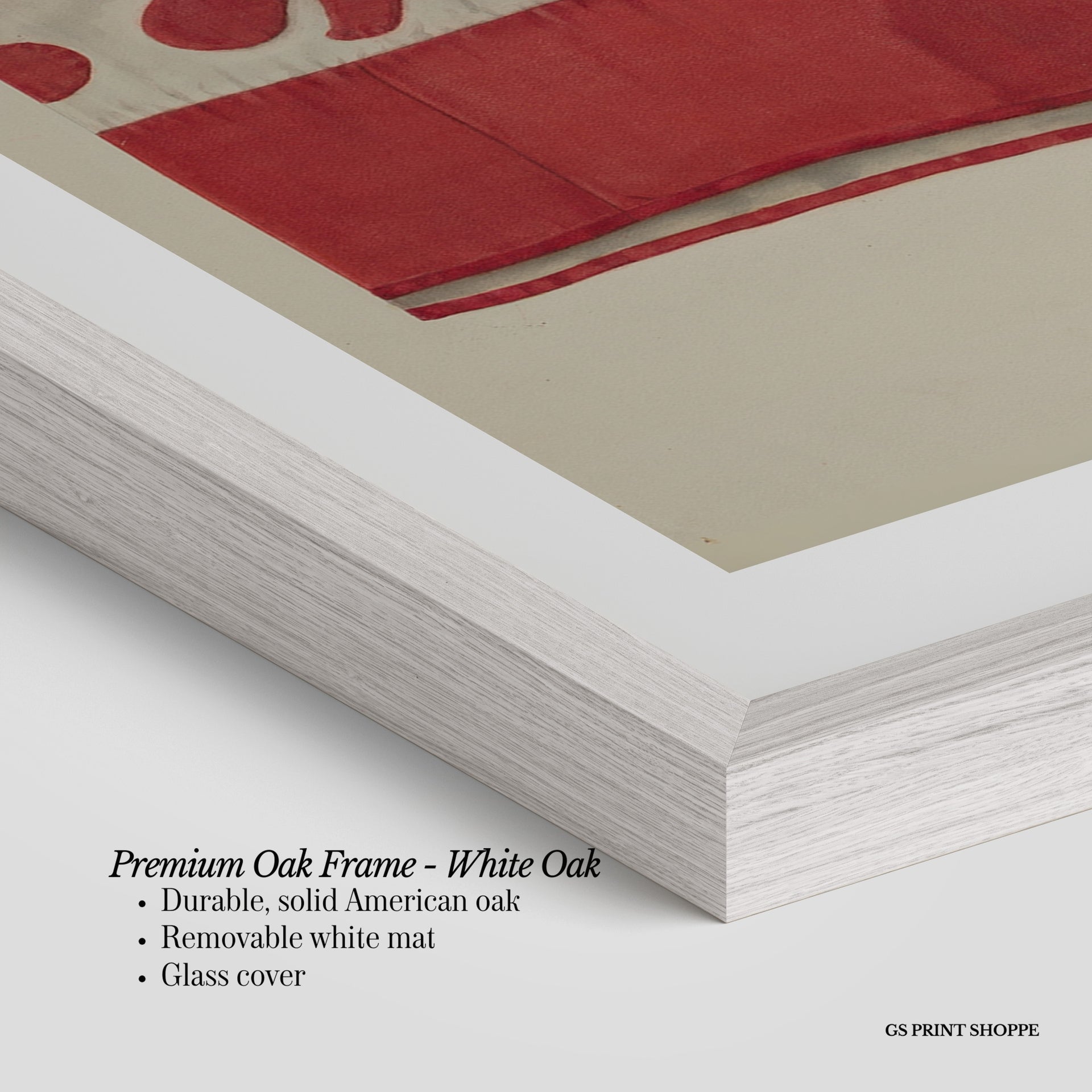 Red Quilt Vertical Art Print