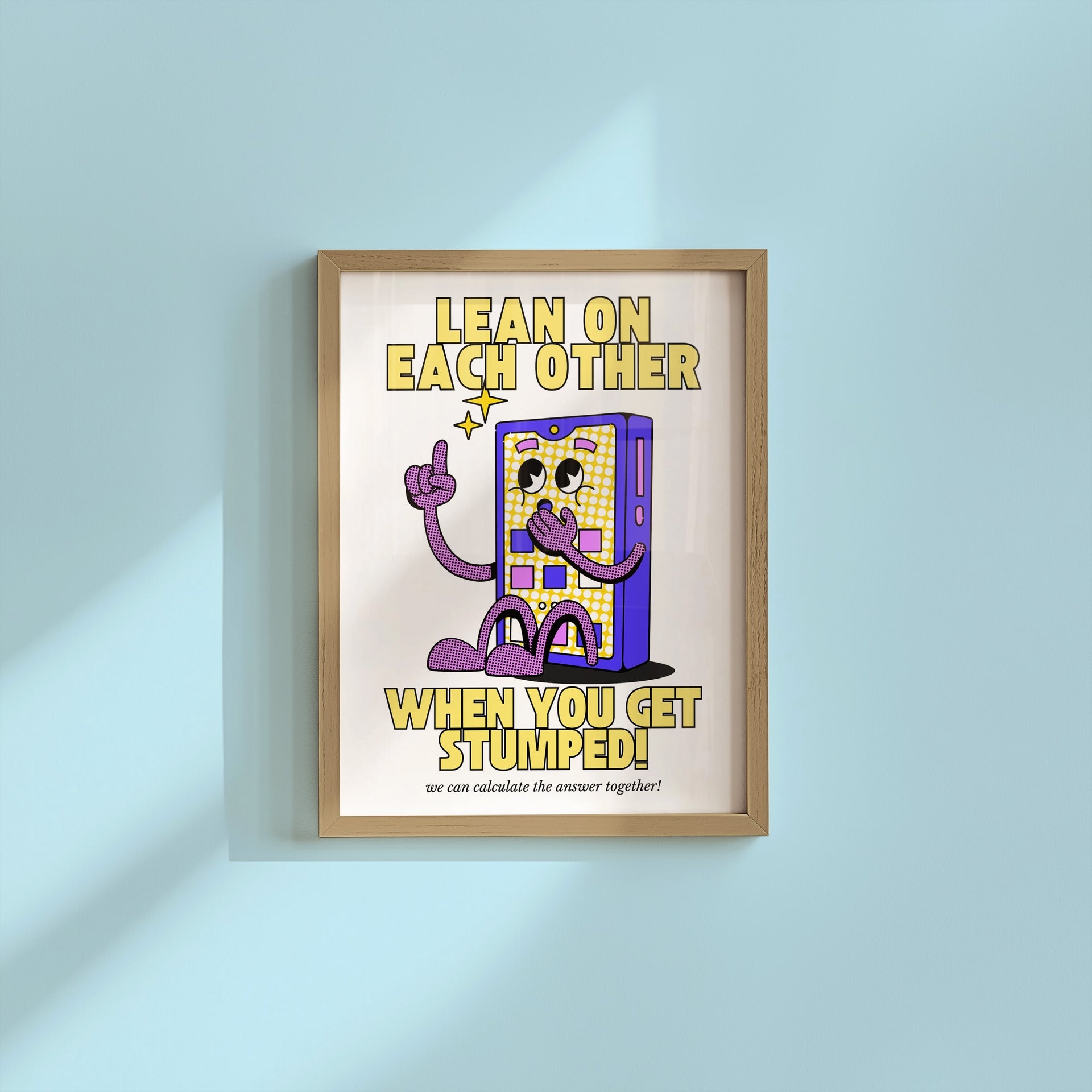 When You Get Stumped Vertical Art Print