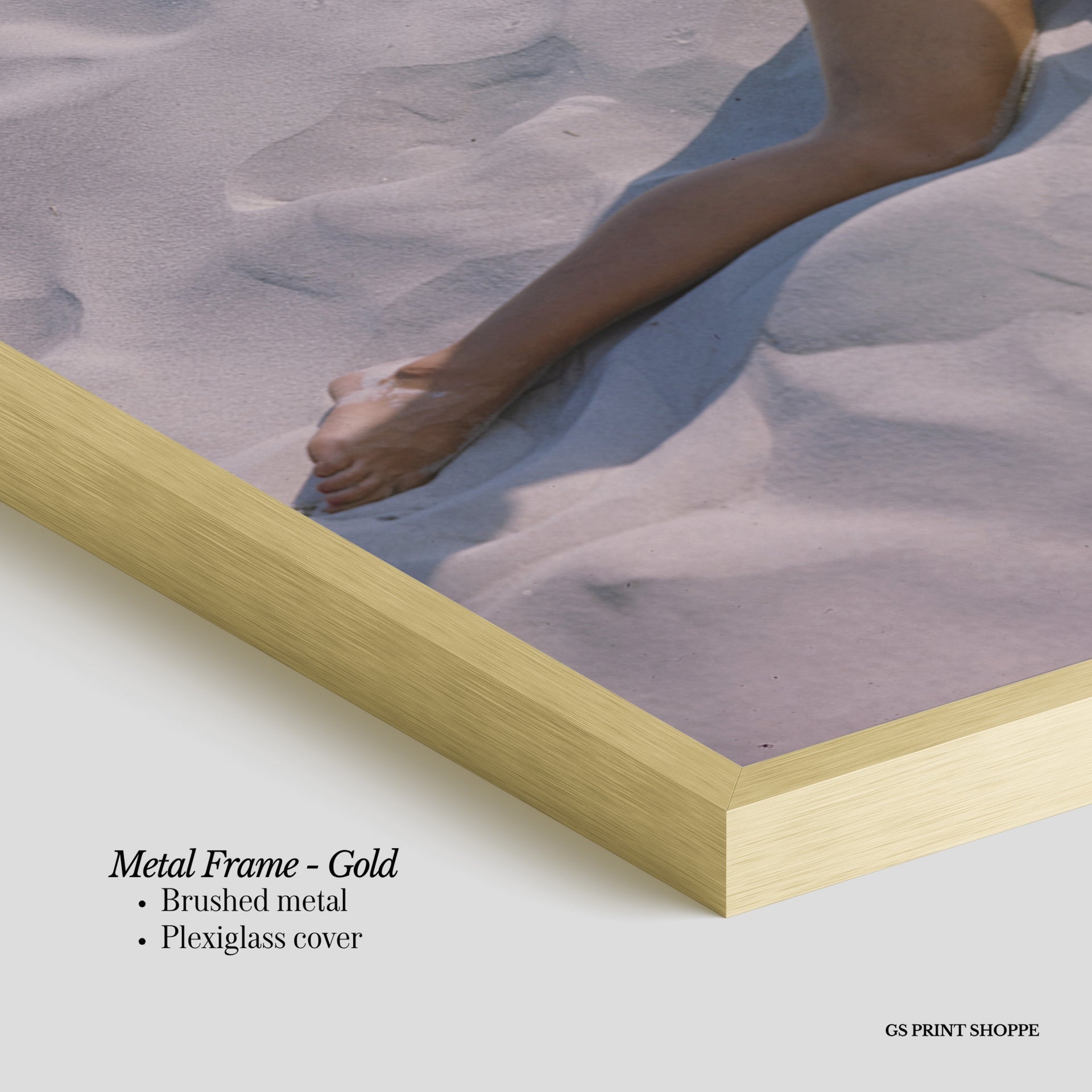 Sand Dunes Swimsuit Vertical Art Print