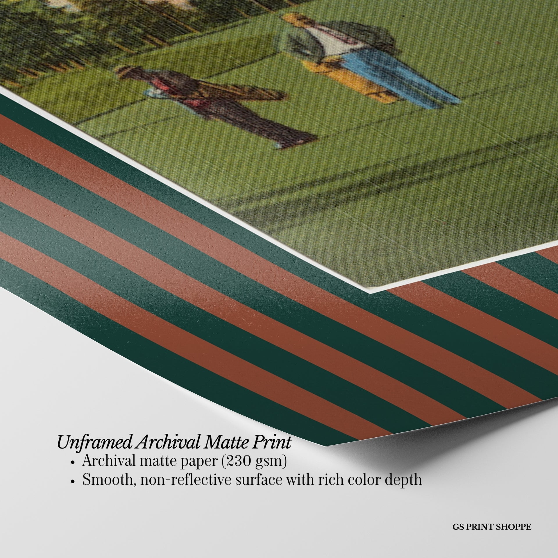 Pine Needles Golf Course Horizontal Art Print