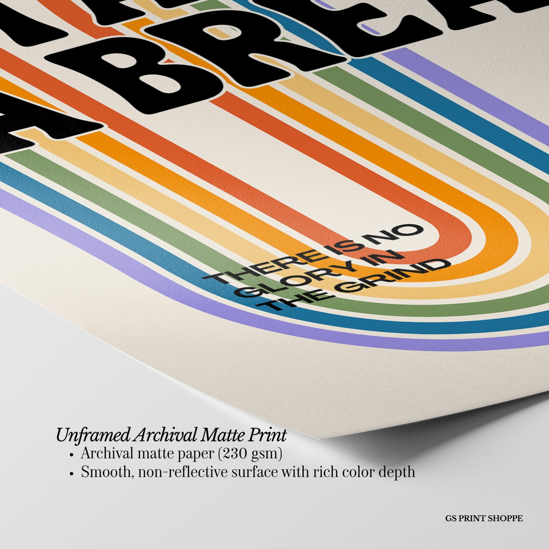 Take a Break Rainbow Vertical Art Print