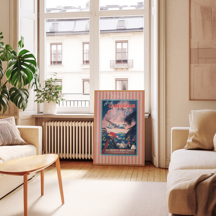 a living room filled with furniture and a large window
