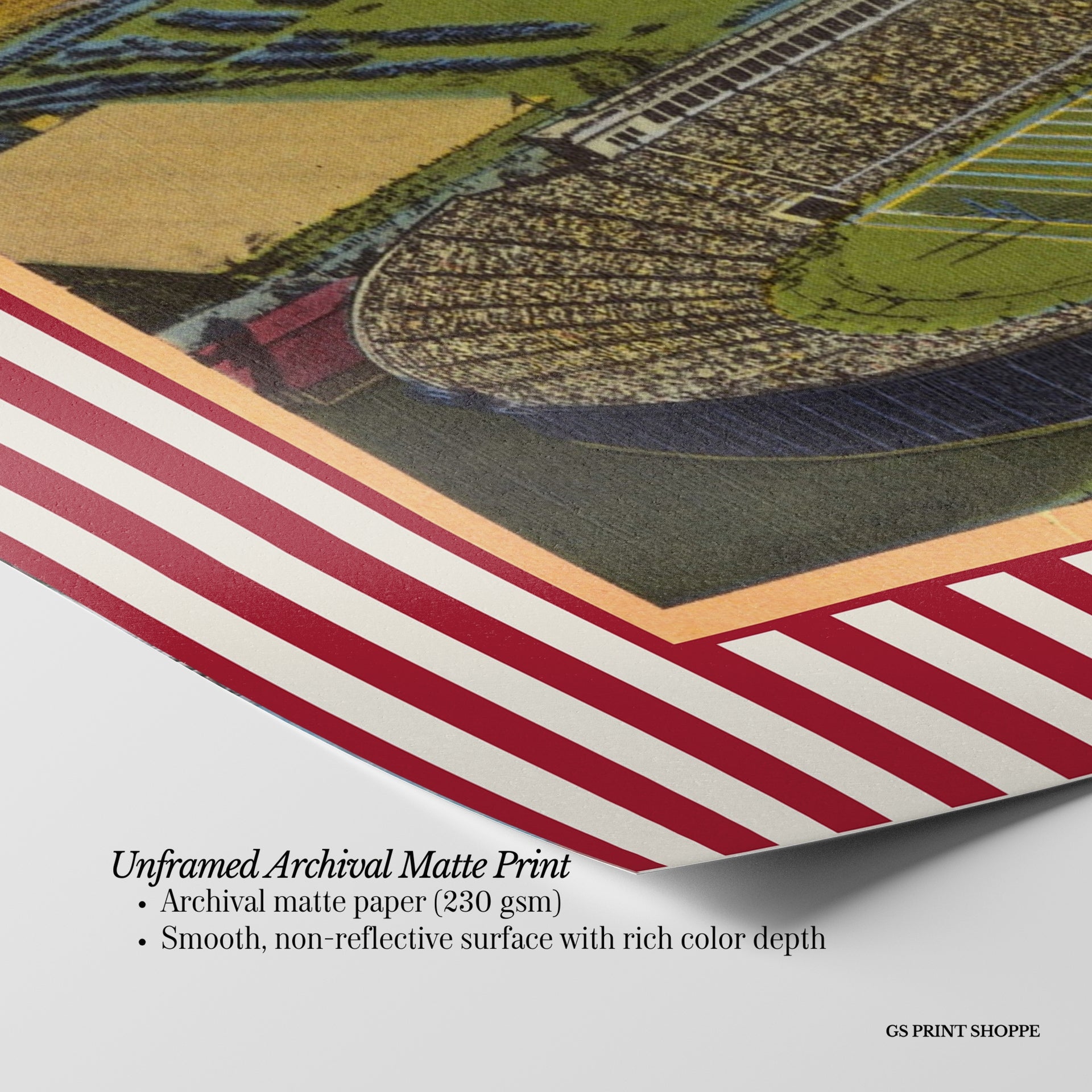 Harvard University Football Horizontal Art Print