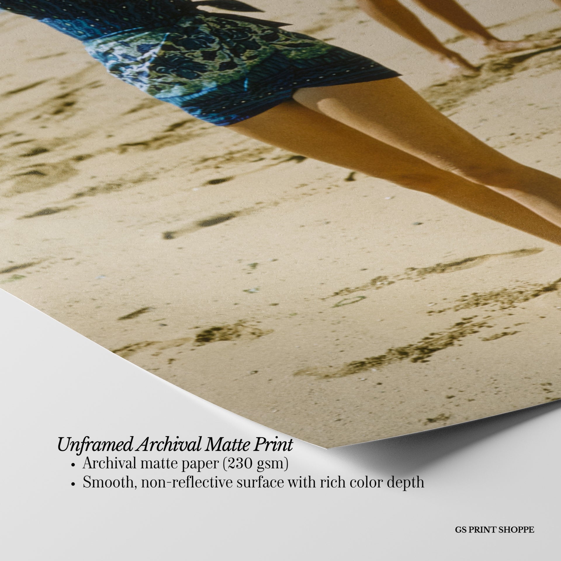 Tropical Beach Trio Vertical Physical Art Print