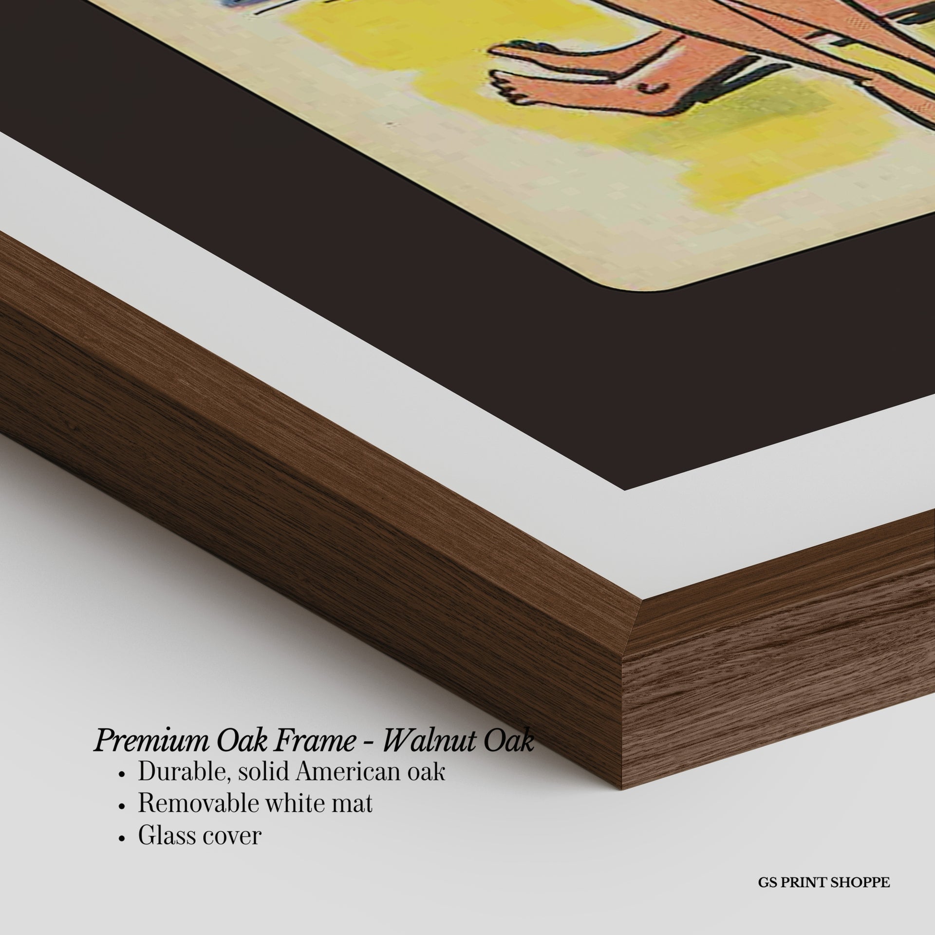 Type Vintage Card Vertical Art Print