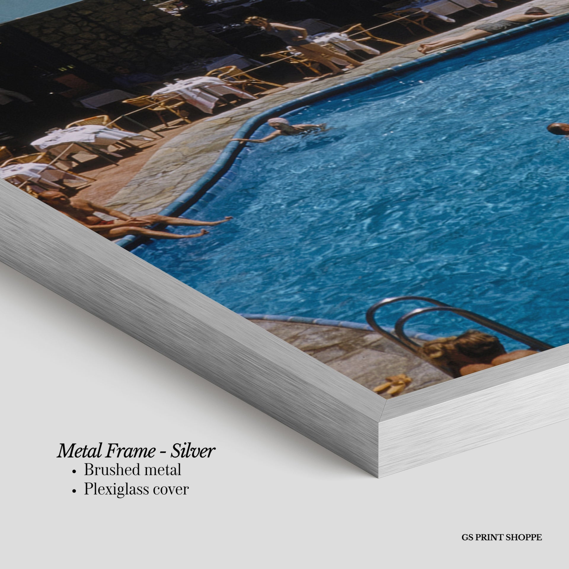 Capri Pool Vertical Art Print