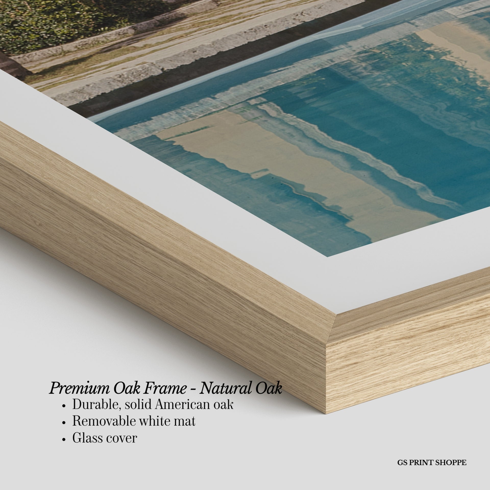 Villa Poolside Vertical Physical Art Print