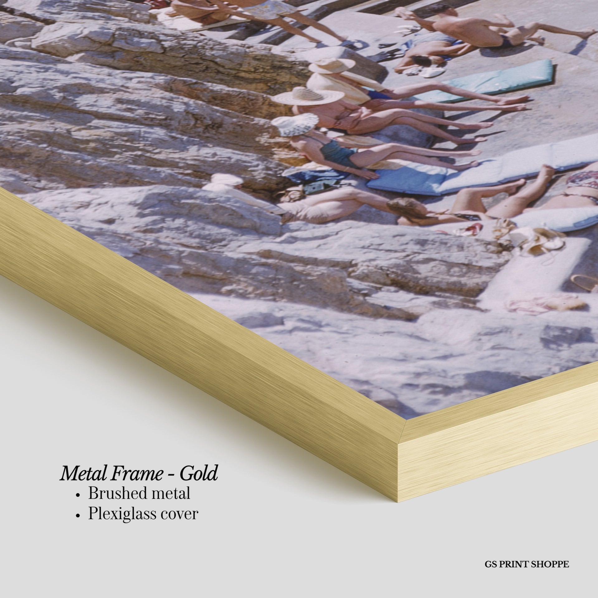Cliffside Pool Vertical Physical Art Print