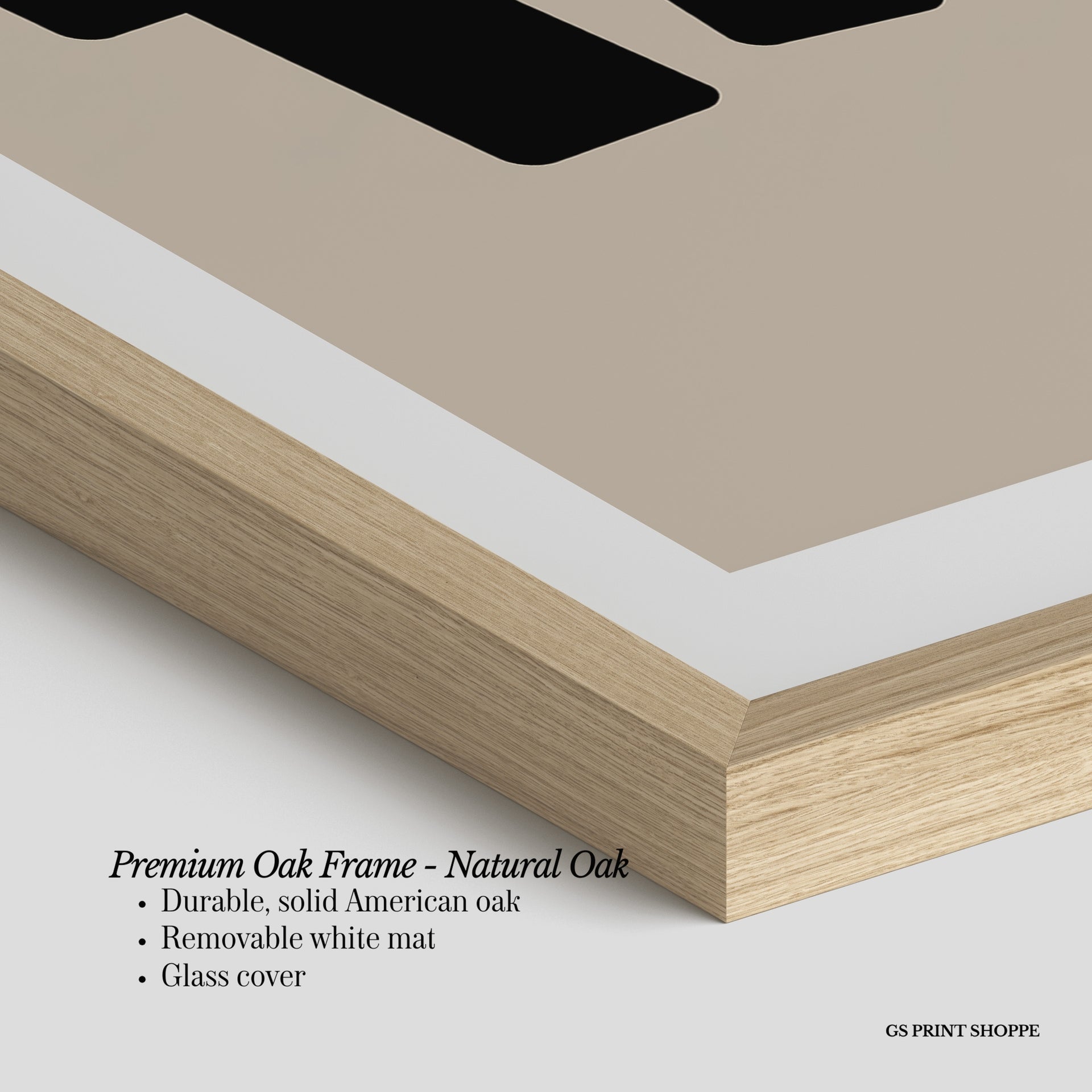Austin Beige Vertical Art Print