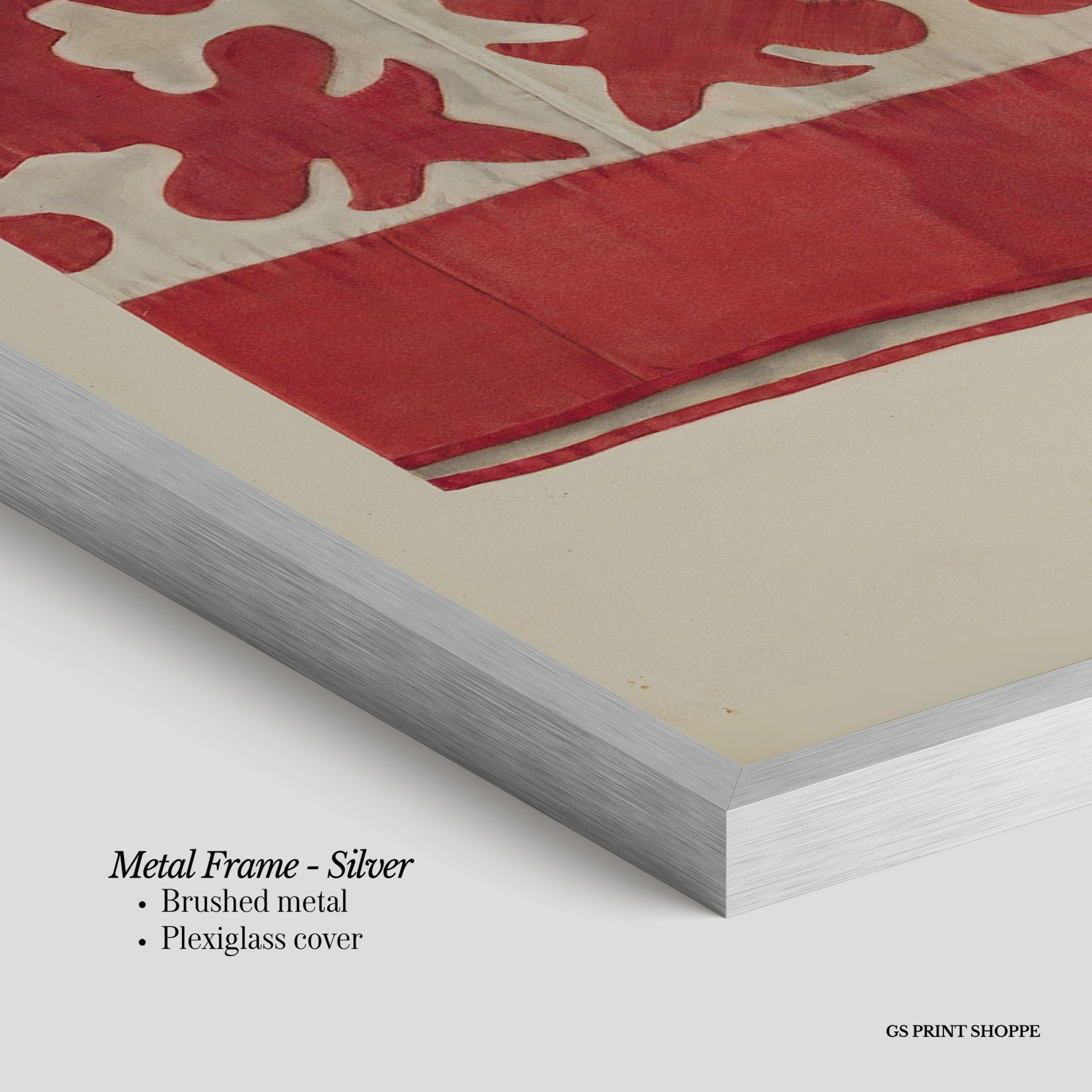 Red Quilt Vertical Art Print