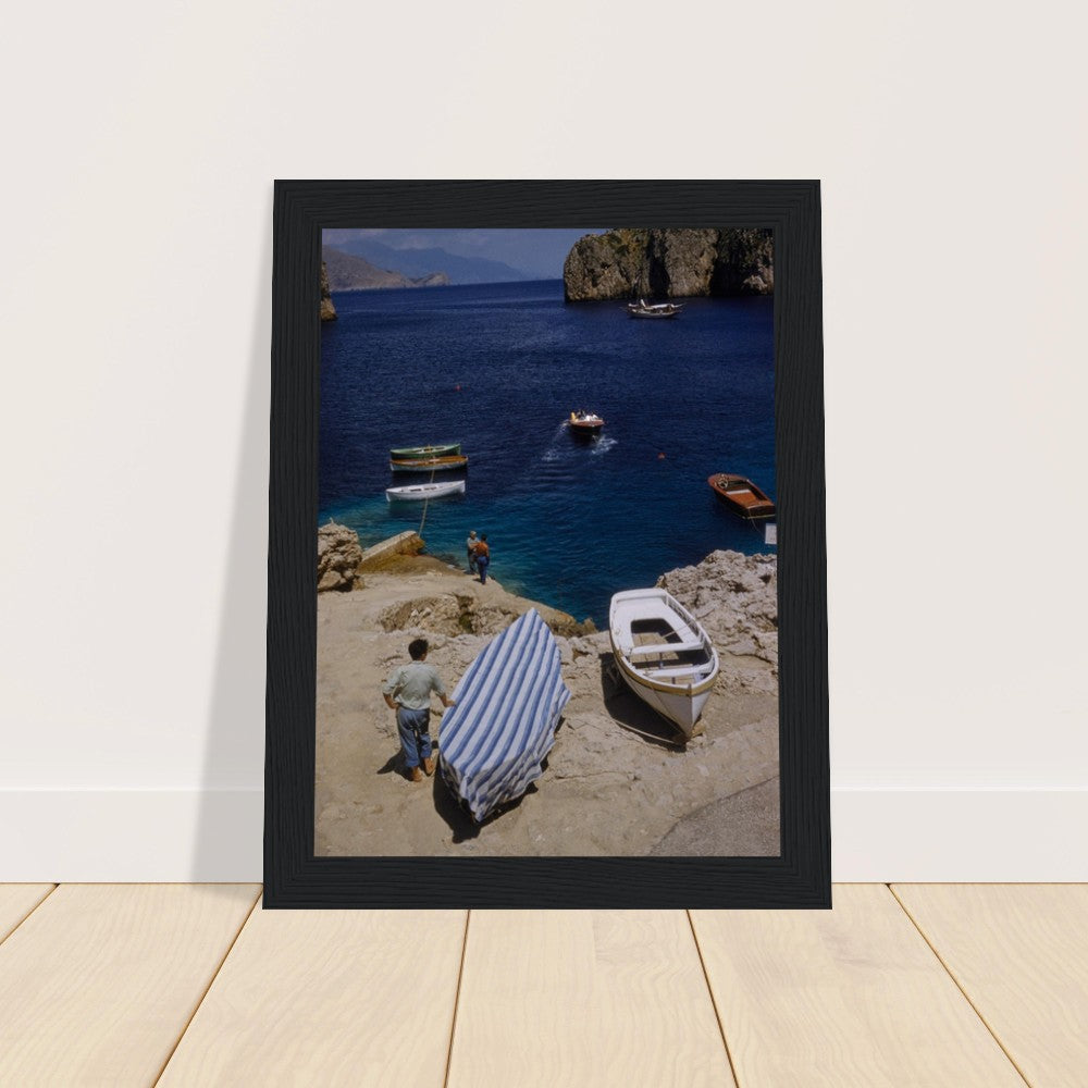 FRAMED Italy VINTAGE PHOTO Premium Matte Paper Wooden Framed Poster
