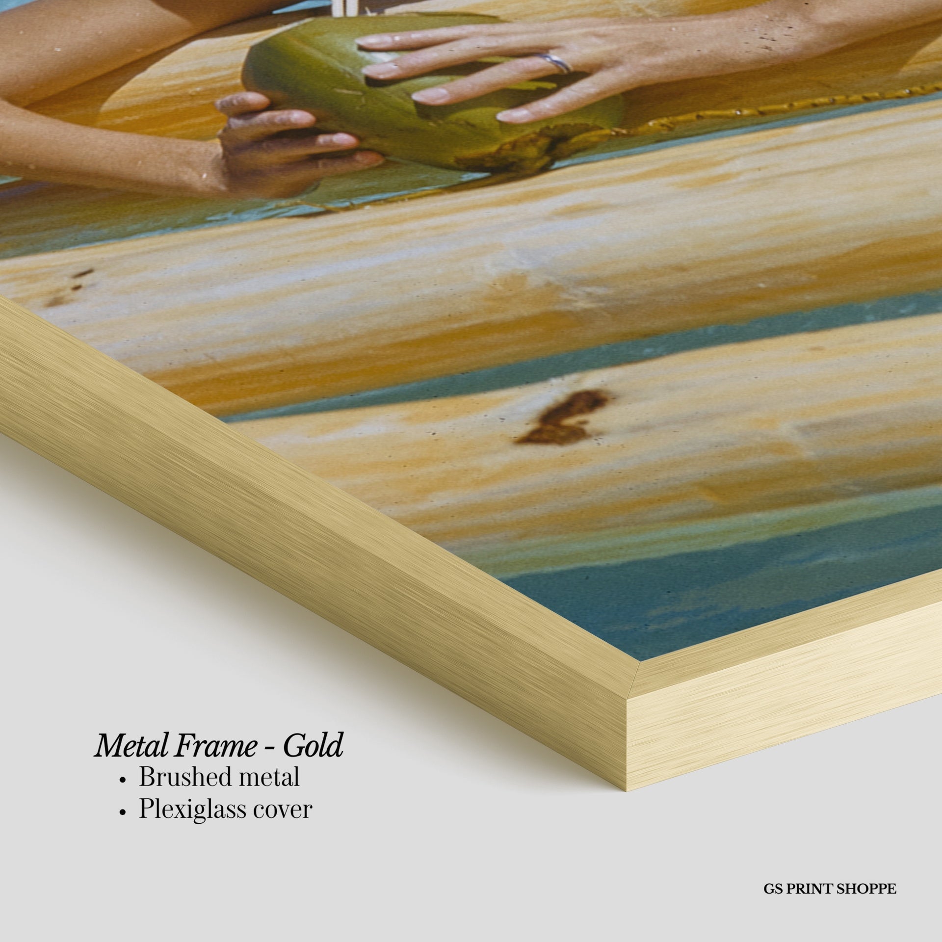 Coconut Raft Vertical Art Print