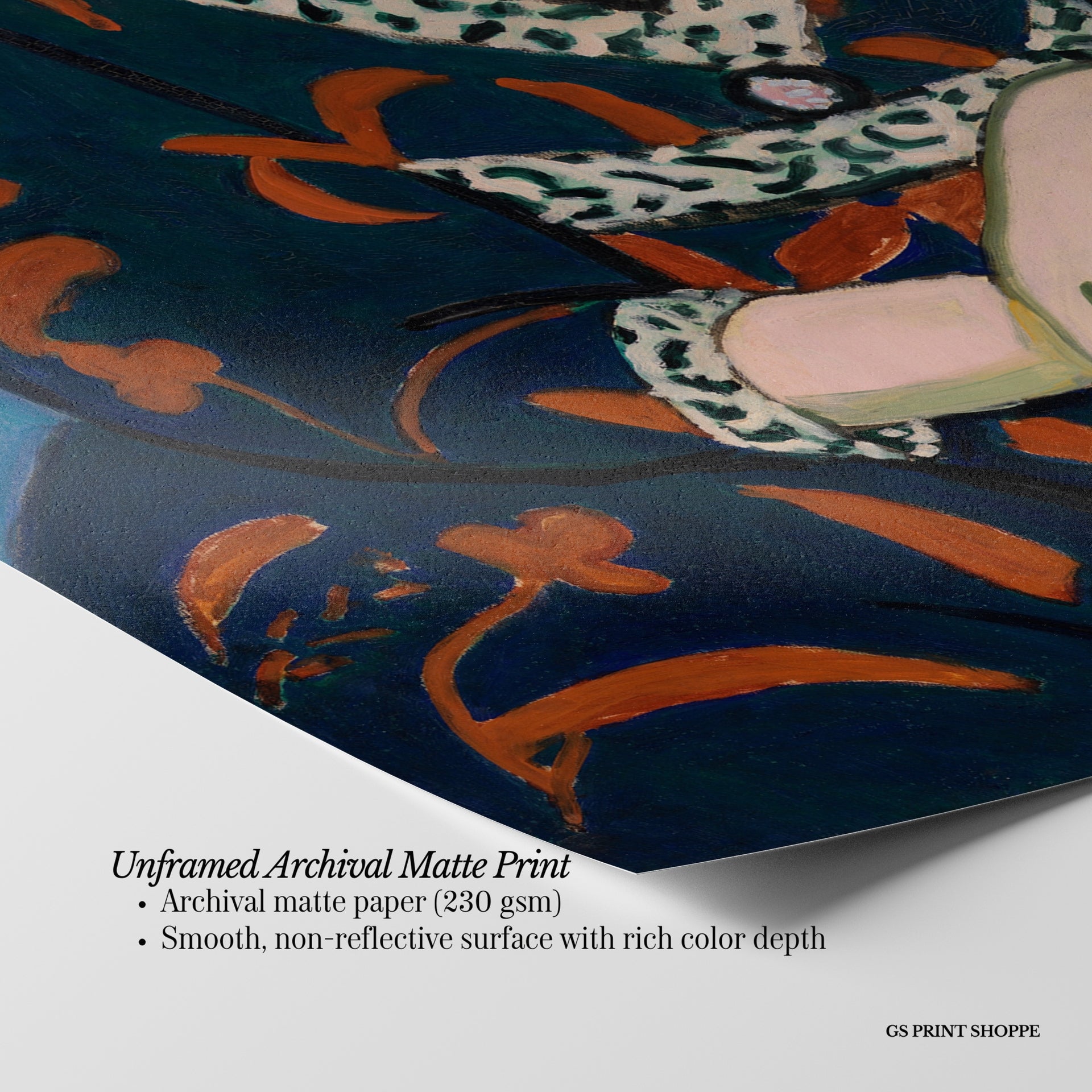 Red Madras Vertical Art Print