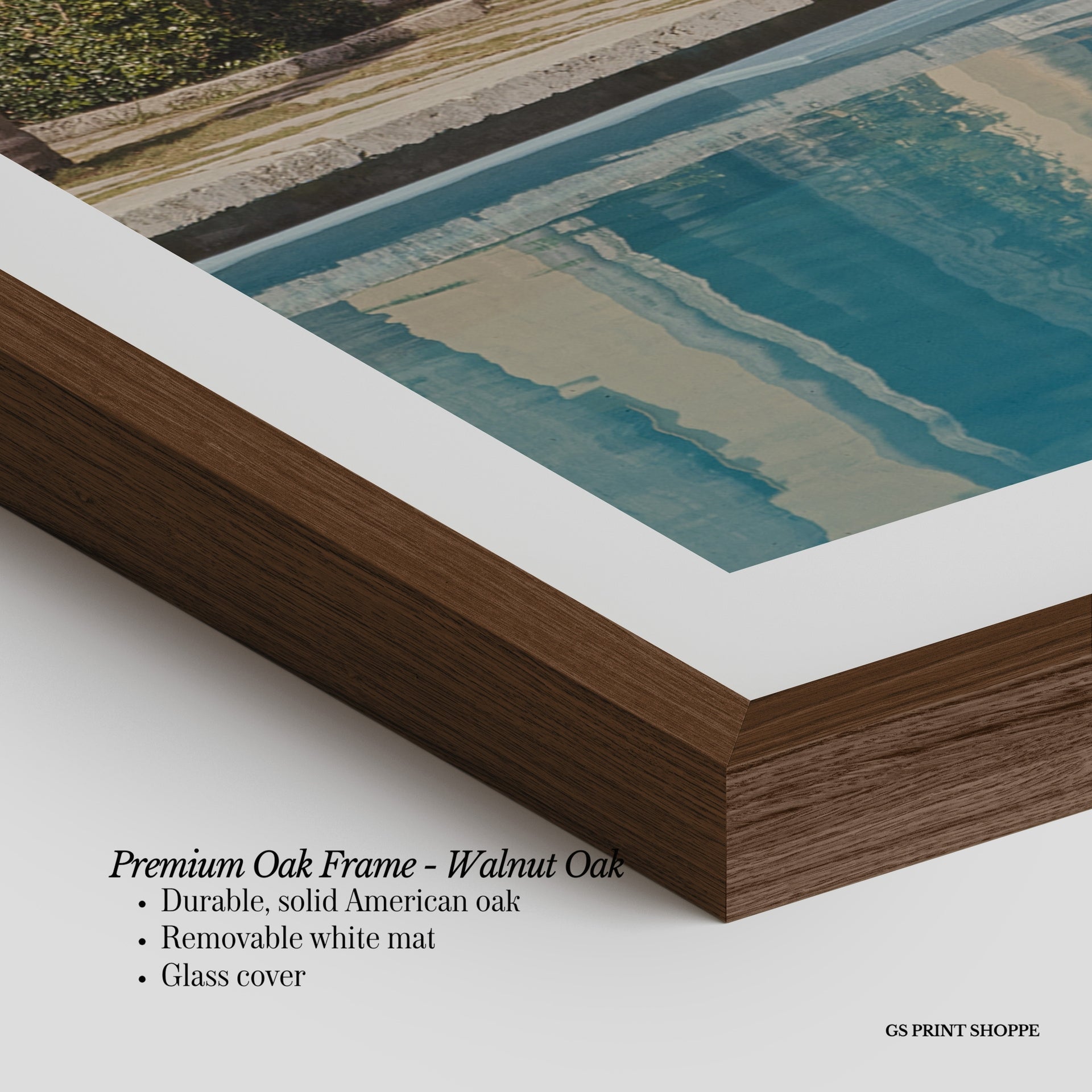 Villa Poolside Vertical Physical Art Print