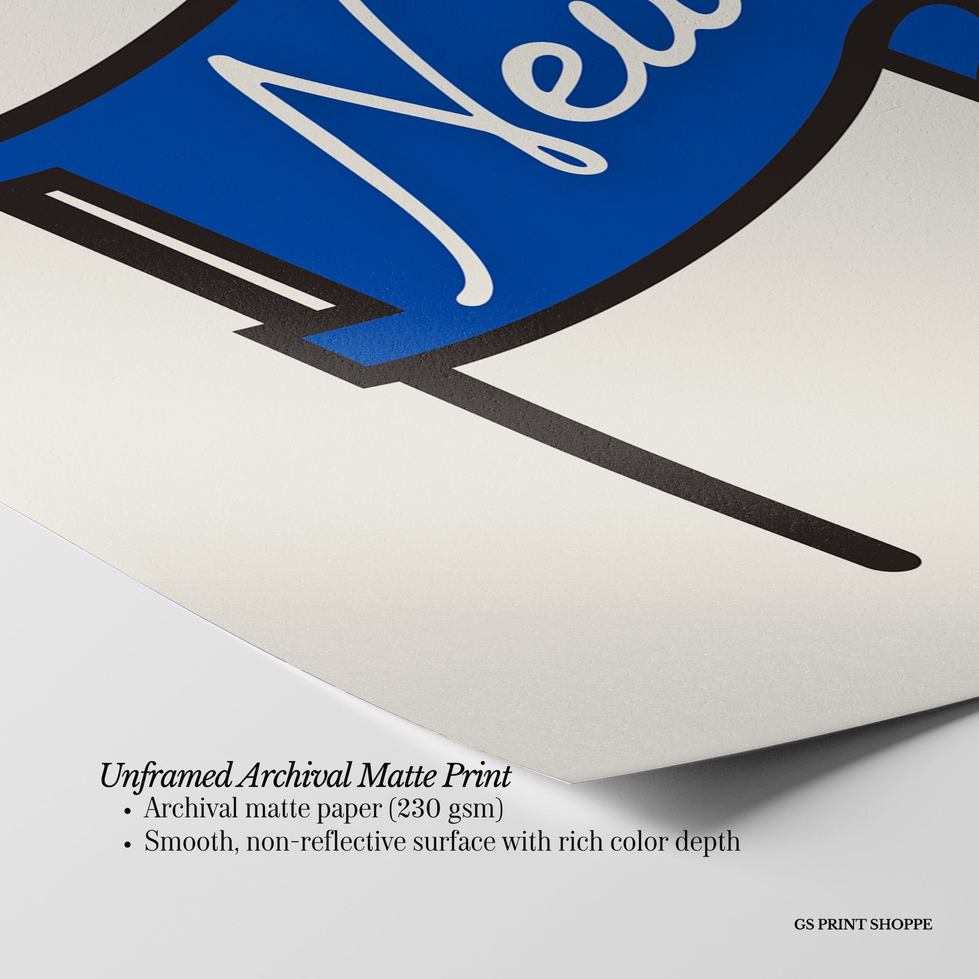 New York Pennant Flag Horizontal Art Print