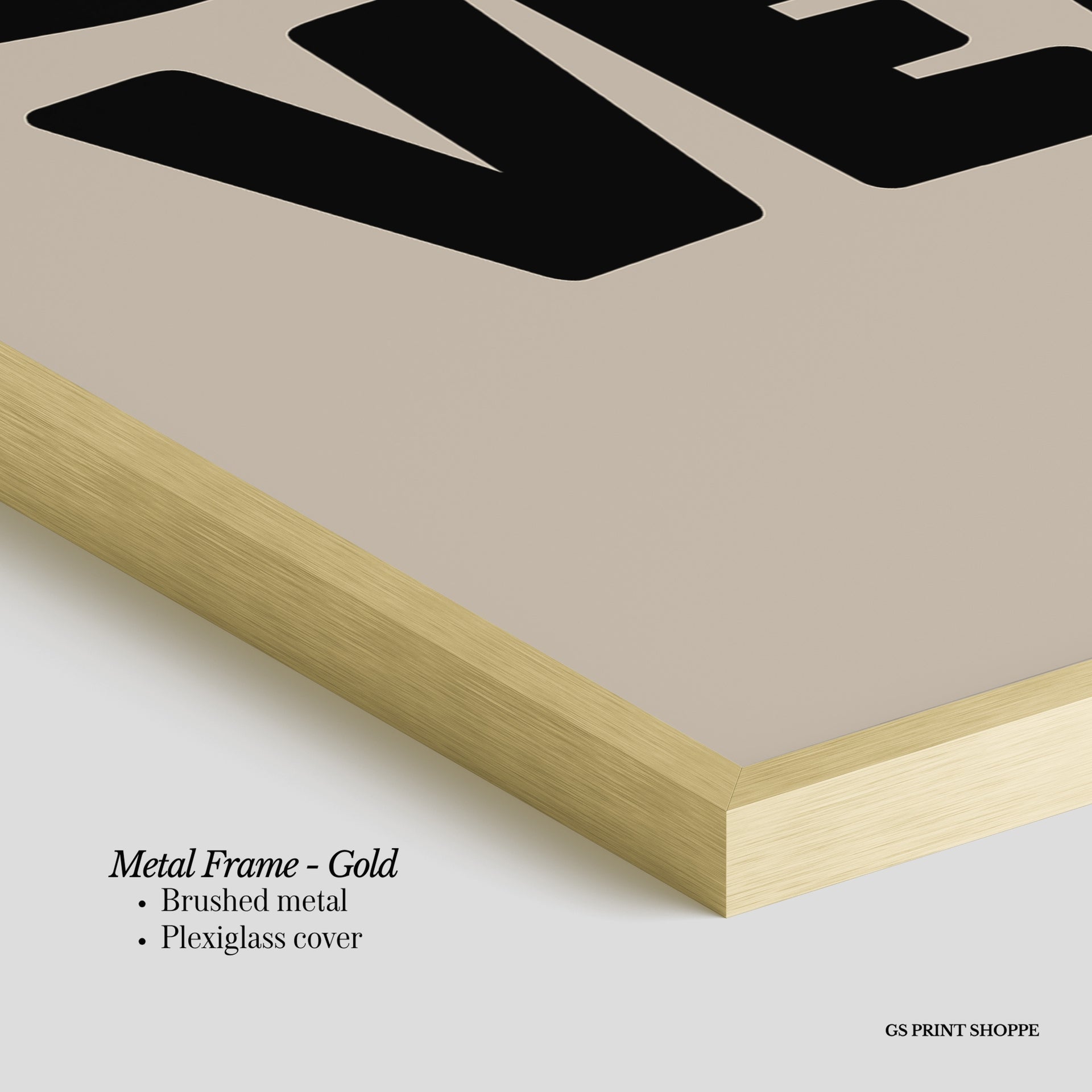 Denver Beige Vertical Art Print