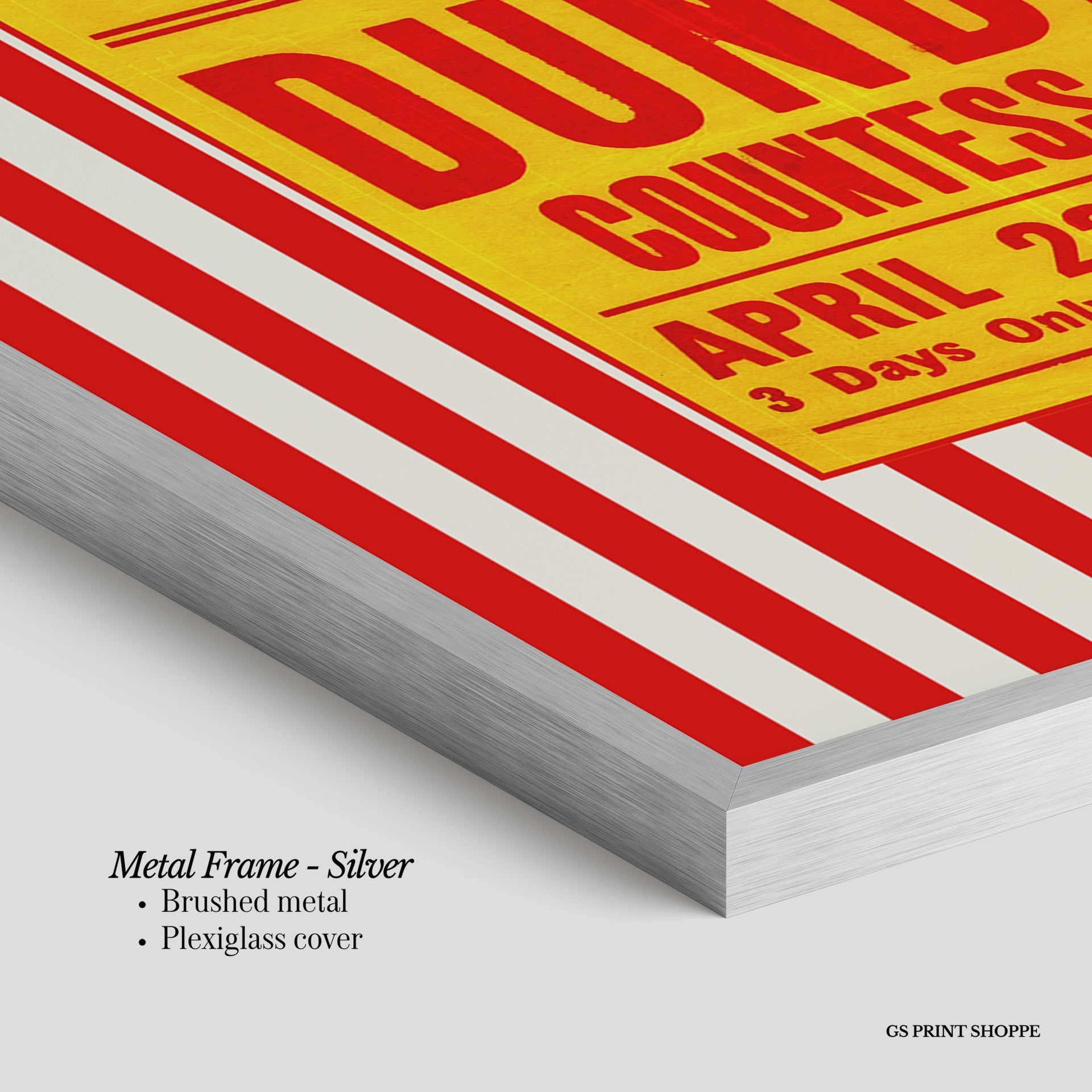 Circus Pinder Stripe Vertical Art Print