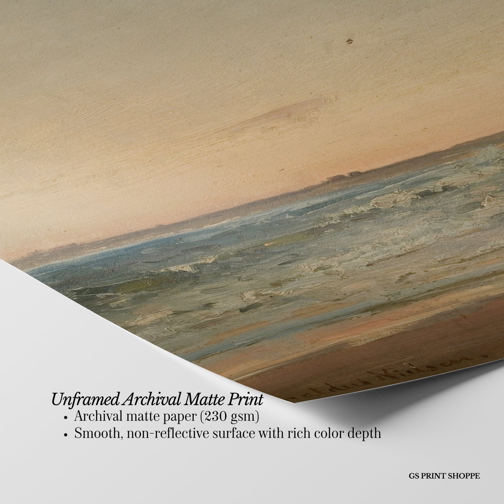 Fall at the Beach Horizontal Art Print